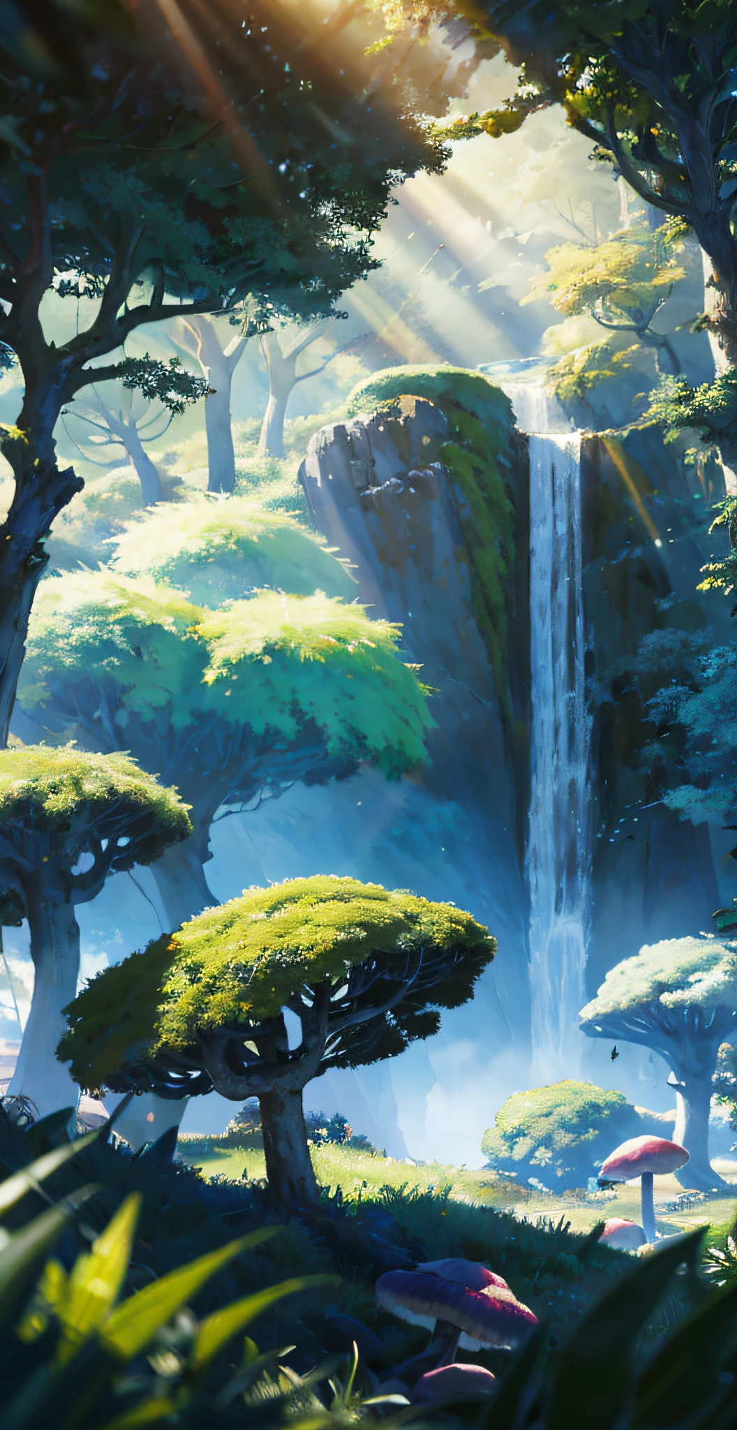masterpiece, best quality, high quality,extremely detailed CG unity 8k wallpaper, An enchanting and dreamy scene of a fantasy forest, with towering trees, glowing mushrooms, and hidden fairy glens, creating a sense of mystique and enchantment, artstation, digital illustration, intricate, trending, pastel colors, oil paiting, award winning photography, Bokeh, Depth of Field, HDR, bloom, Chromatic Aberration ,Photorealistic,extremely detailed, trending on artstation, trending on CGsociety, Intricate, High Detail, dramatic, art by midjourney