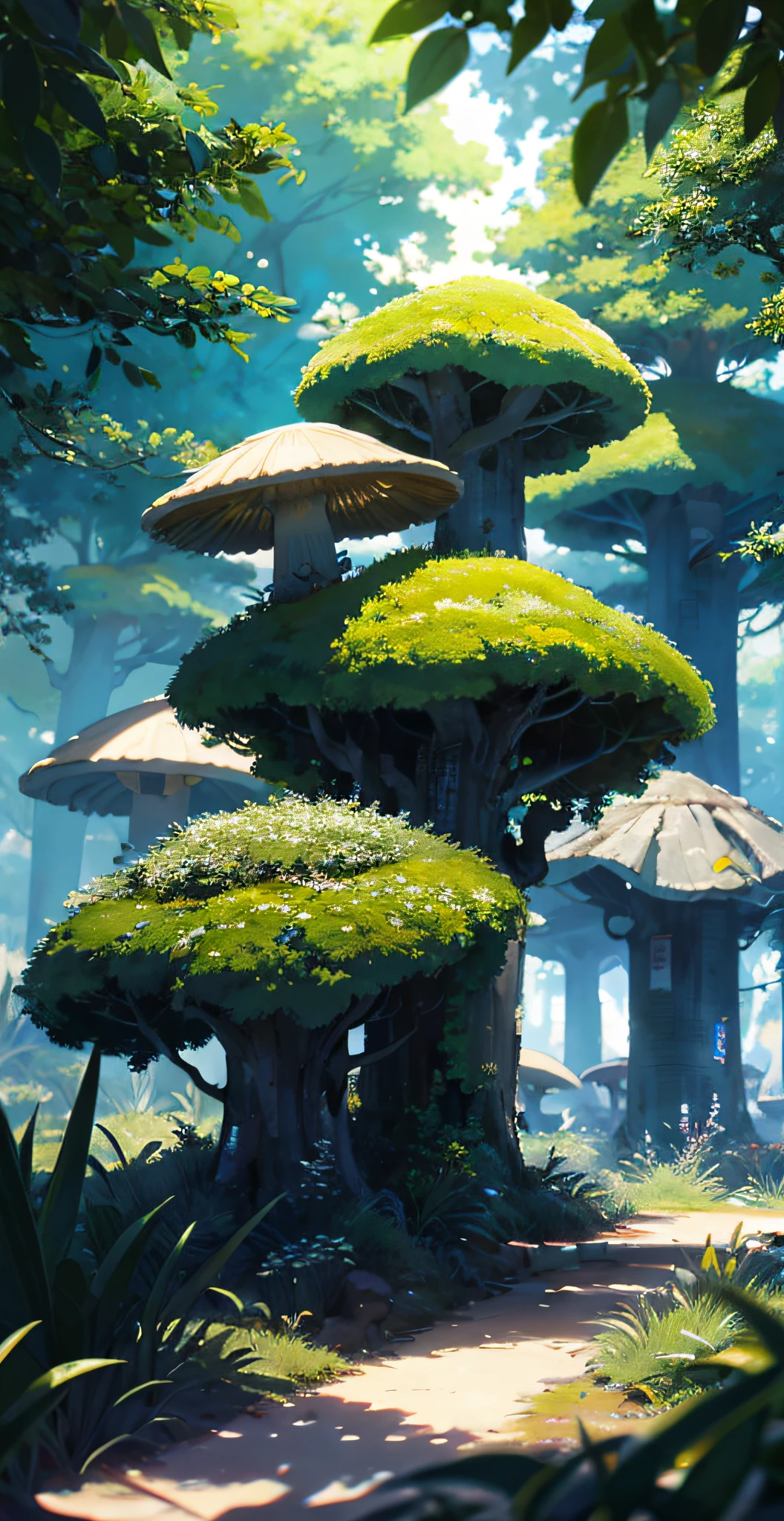 masterpiece, best quality, high quality,extremely detailed CG unity 8k wallpaper, An enchanting and dreamy scene of a fantasy forest, with towering trees, glowing mushrooms, and hidden fairy glens, creating a sense of mystique and enchantment, artstation, digital illustration, intricate, trending, pastel colors, oil paiting, award winning photography, Bokeh, Depth of Field, HDR, bloom, Chromatic Aberration ,Photorealistic,extremely detailed, trending on artstation, trending on CGsociety, Intricate, High Detail, dramatic, art by midjourney