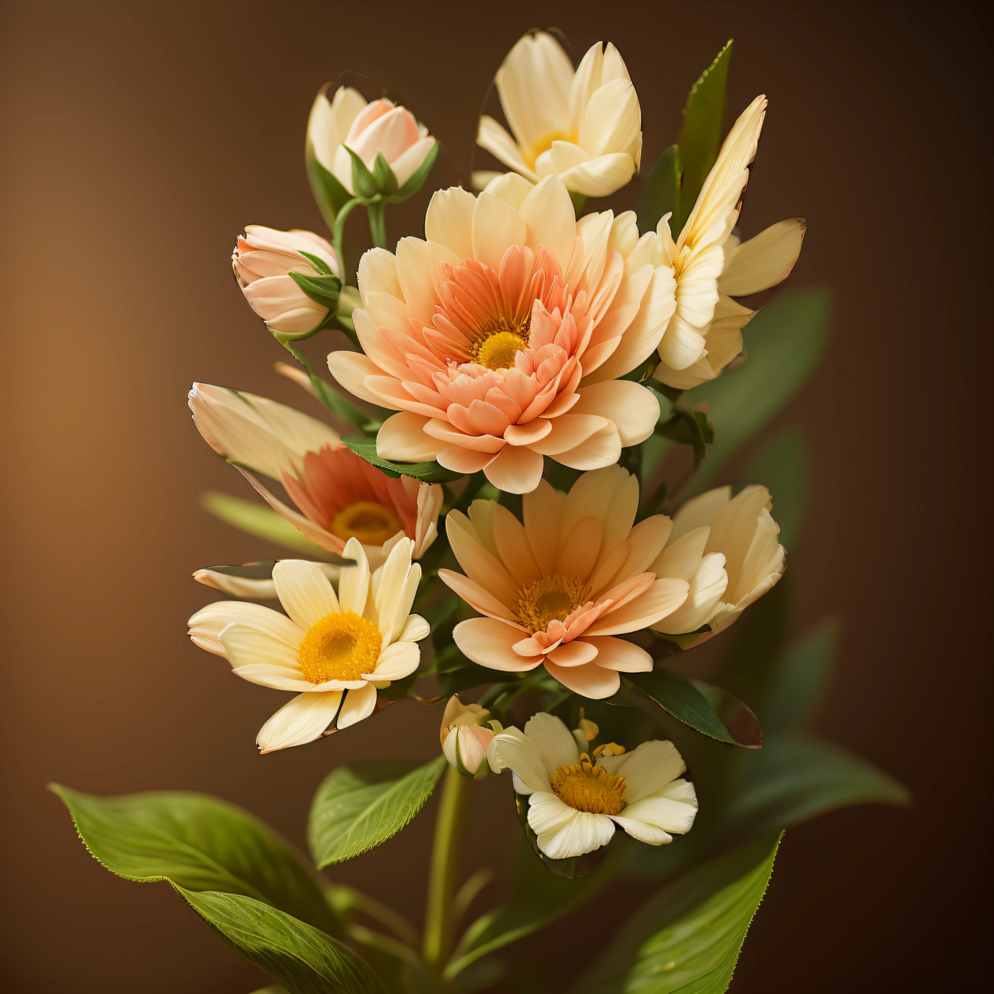 Change the position of the flowers