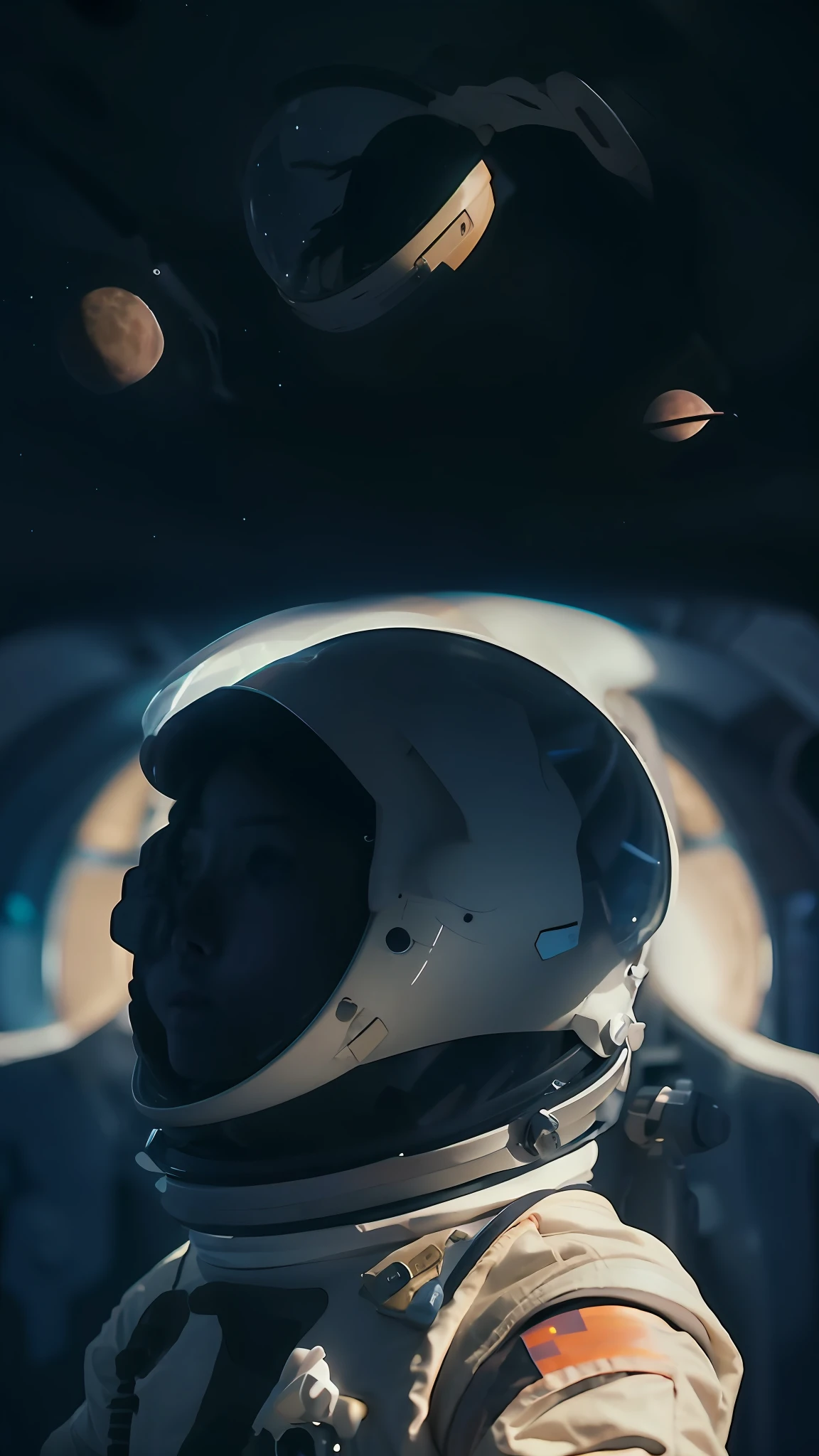 astronaut in space suit, galaxy reflected in helmet, space photo, looking out into space, space photography, portrait of an ai astronaut, astronaut in space, space helmet, astronaut helmet, portrait of an astronaut, space travel, galaxy reflected helmet, nasa space tourism, an astronaut in space, nasa, space tourism, in space, wear spacesuits