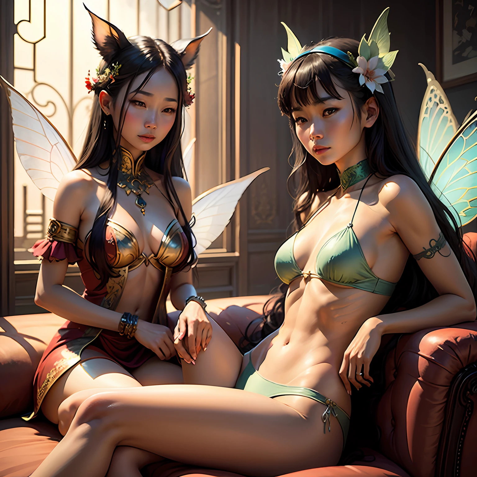 A beautiful Asian fairy, realistic --auto