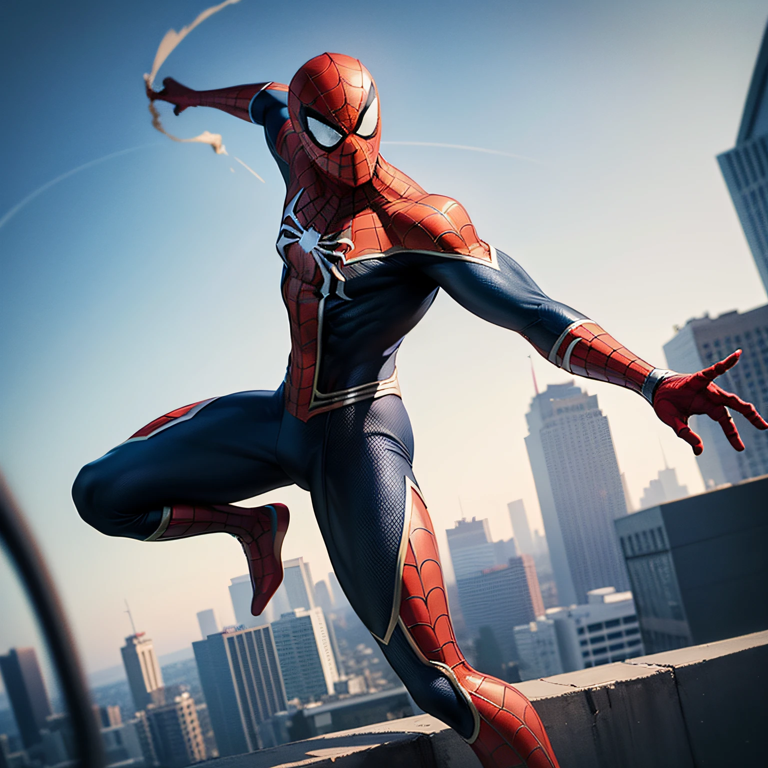 Spider-Man finds himself in danger, surrounded by powerful enemies. With speed and precision, he casts his webs toward the tall buildings around him. The webs cling and Spider-Man swings, flying through the air with dexterity and agility. He does amazing stunts, dodging attacks and surprising his opponents. Their webs are their secret weapon, allowing them to face any challenge with confidence and cunning. With each web throw, Spider-Man shows off his unique ability and becomes the city's hope against crime.
