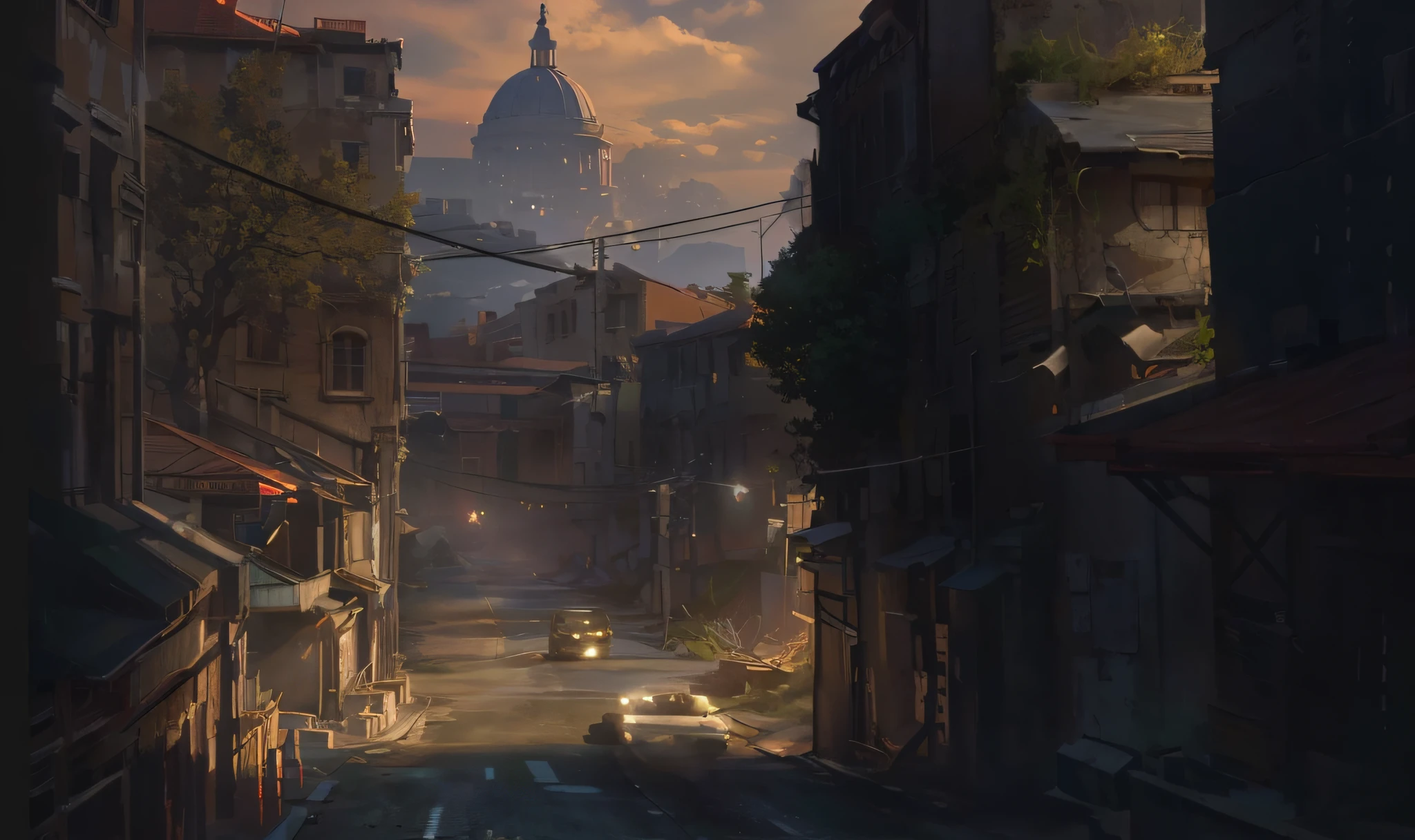 Game scene conceptual design, highly realistic Unreal Engine rendering