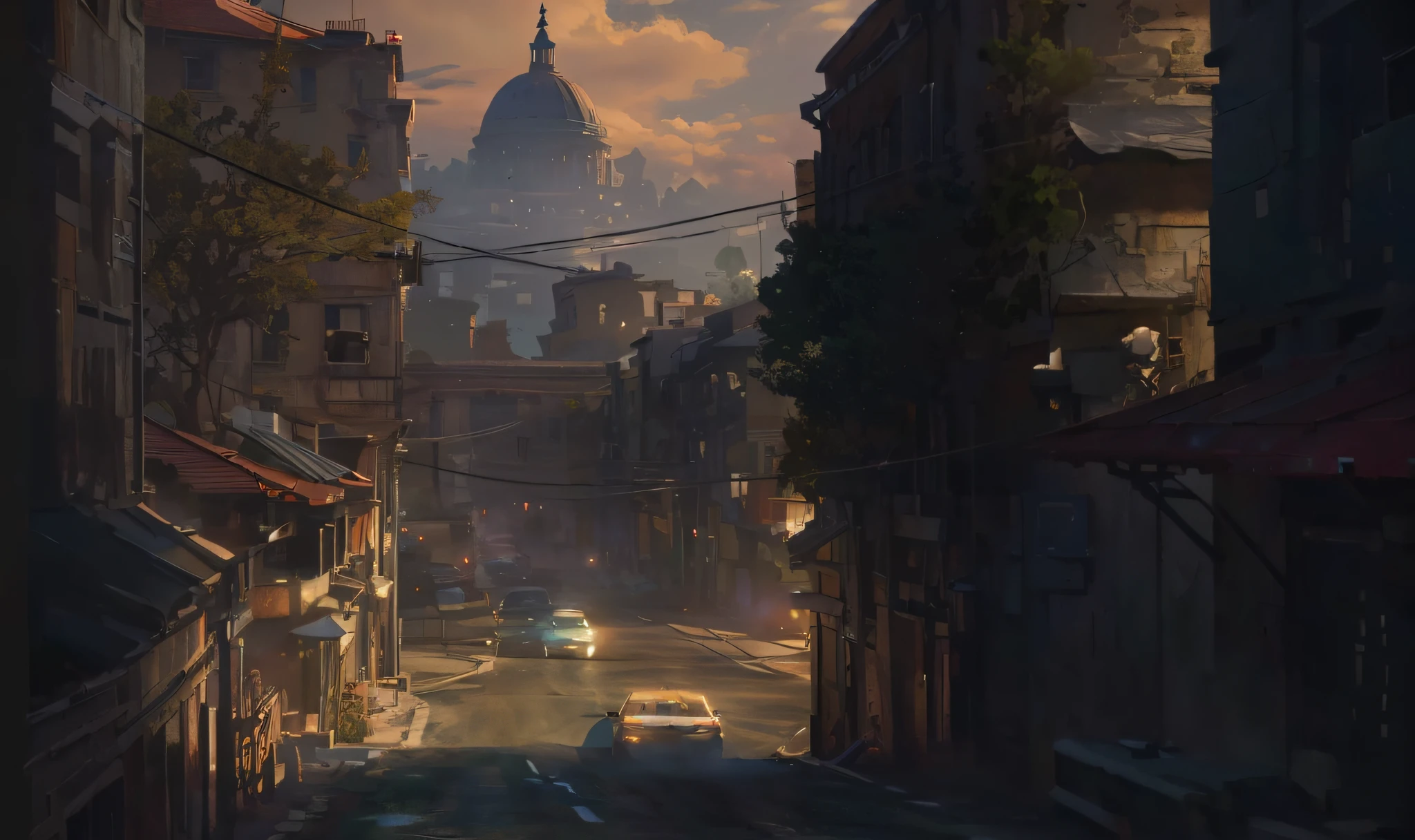 Game scene conceptual design, highly realistic Unreal Engine rendering