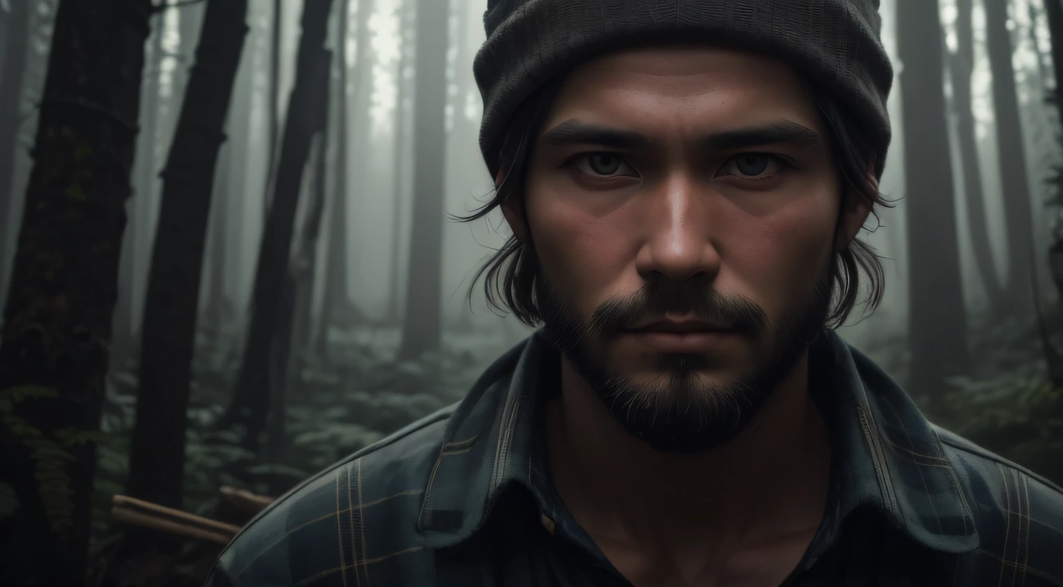 Lumberjack man, about 30 years old, cutting a tree in the forest, winner of the pexels contest, digital art, 8k art portrait photography, dramatic portrait of Namenlos, 8k portrait shot, film portrait, film. Author: Leng Jun, Portrait Shot, Cinematic Portrait, Environmental Portrait, Cinematic Dramatic Portrait --auto