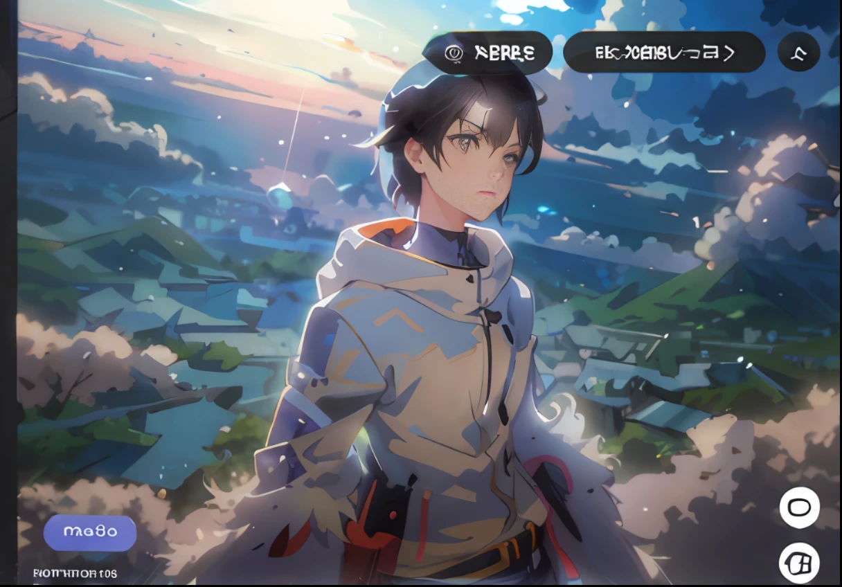 a close up of a person standing in front of a sky, makoto shinkai cyril rolando, made with anime painter studio, makoto shinkai. digital render, makoto shinkai art style, makoto shinkai style, anime style. 8k, makoto shinkai and artgerm, profile picture 1024px, anime style 4 k