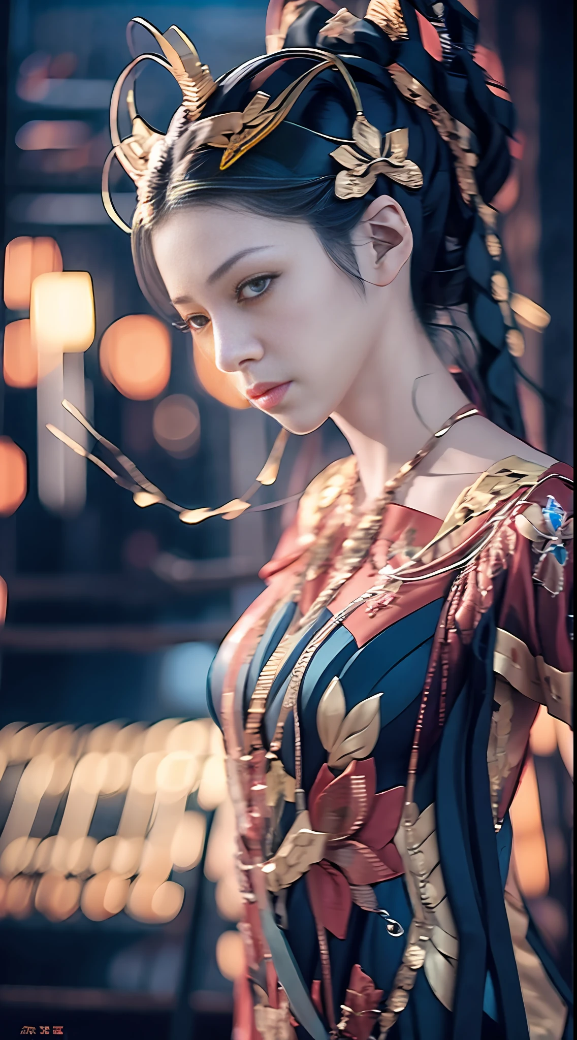 a girl, war, special effects, magician, detail, monster, cinematic lighting, with water, atmospheric perspective, 8k, super detail, high detail, high quality, high resolution, masterpiece