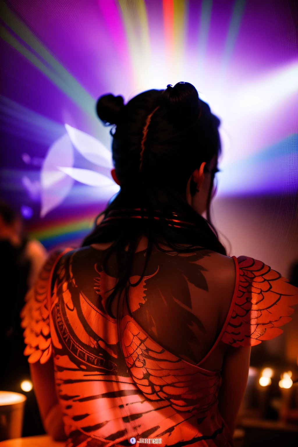 Turn into a fairy, colorful, wings, rainbow --auto