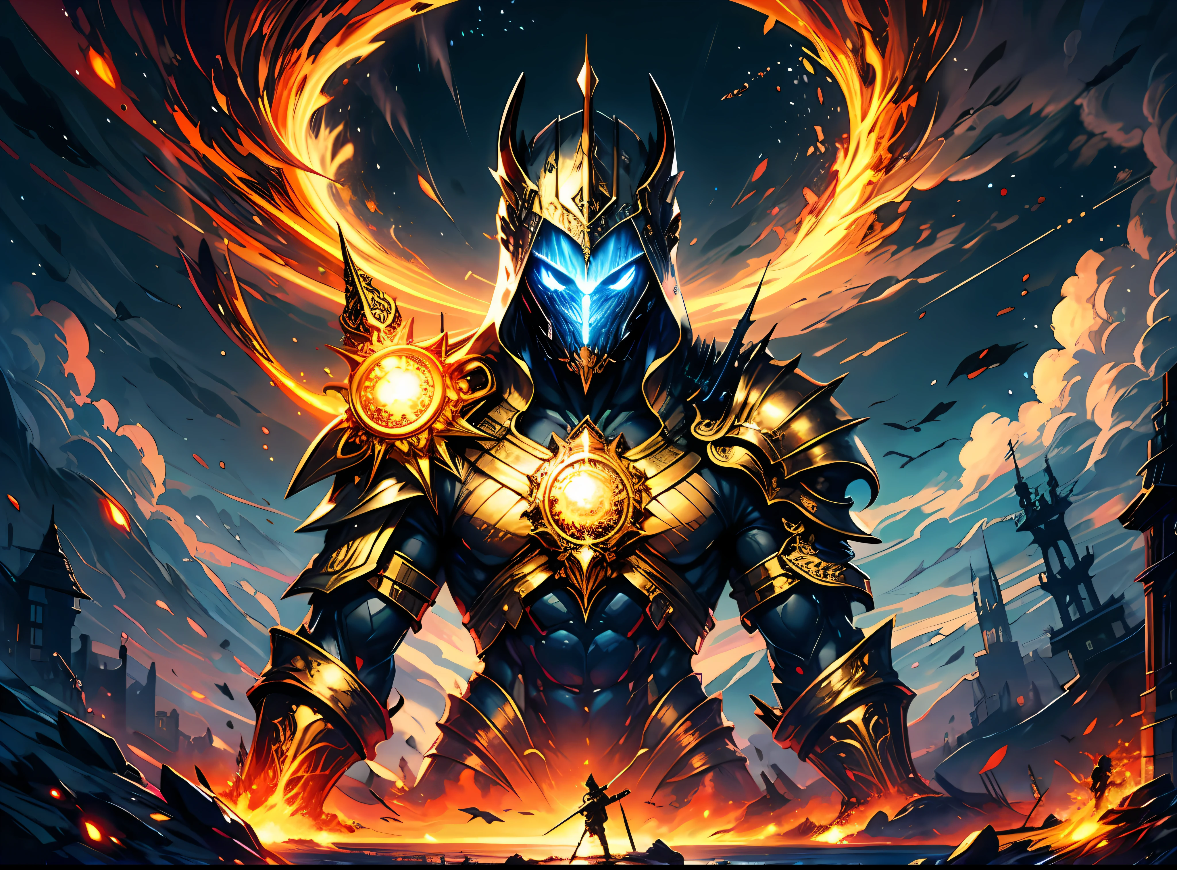 gold, fire, fantasy, glow, sword, nature, light, day, sun, metal, war