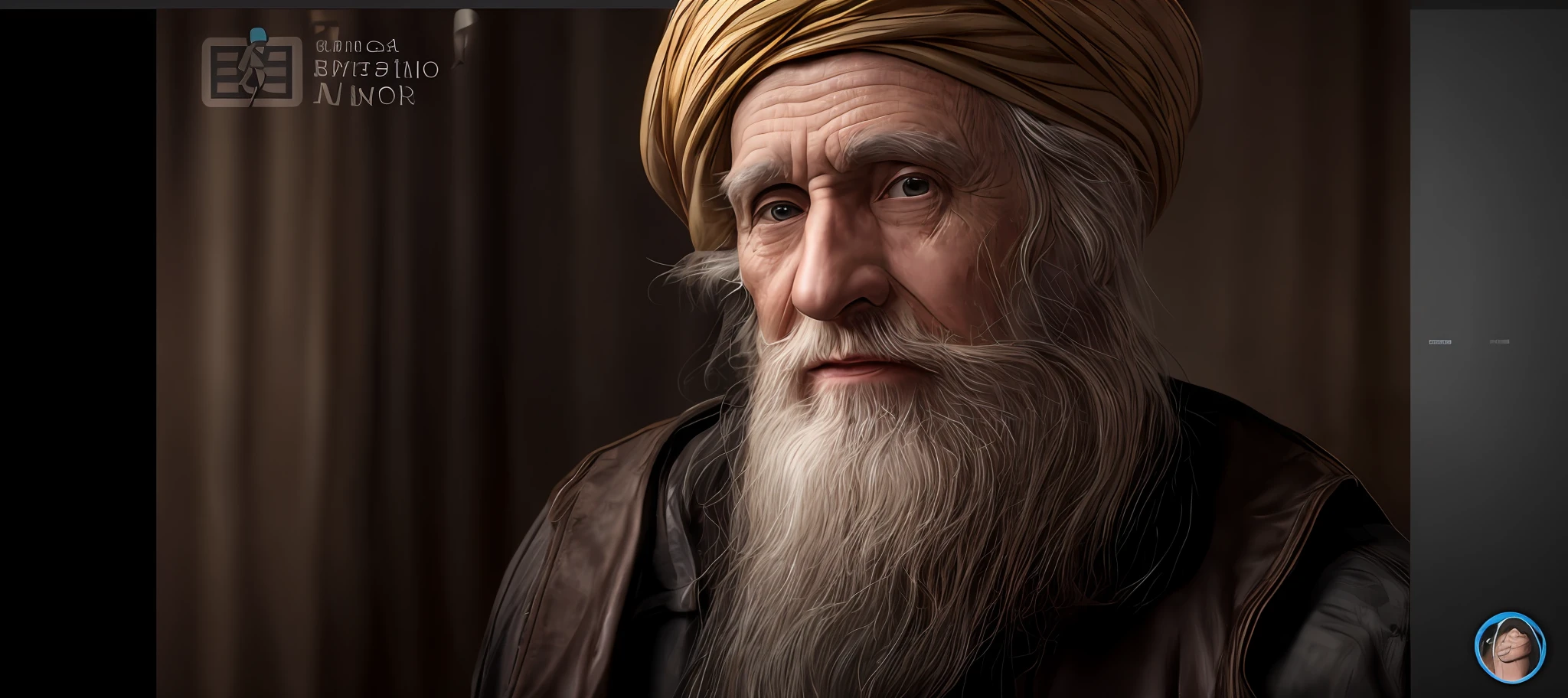 a close up of a man with a long beard and a turban, highly detailed vfx portrait, wise old man, old man portrait, highly detailed vfx portrait of, color photograph portrait 4k, ultra detailed portrait, cinematic realistic portrait, 8k artistic portrait photography, highly realistic digital art, realistic digital painting, ultra realistic digital painting, an old man