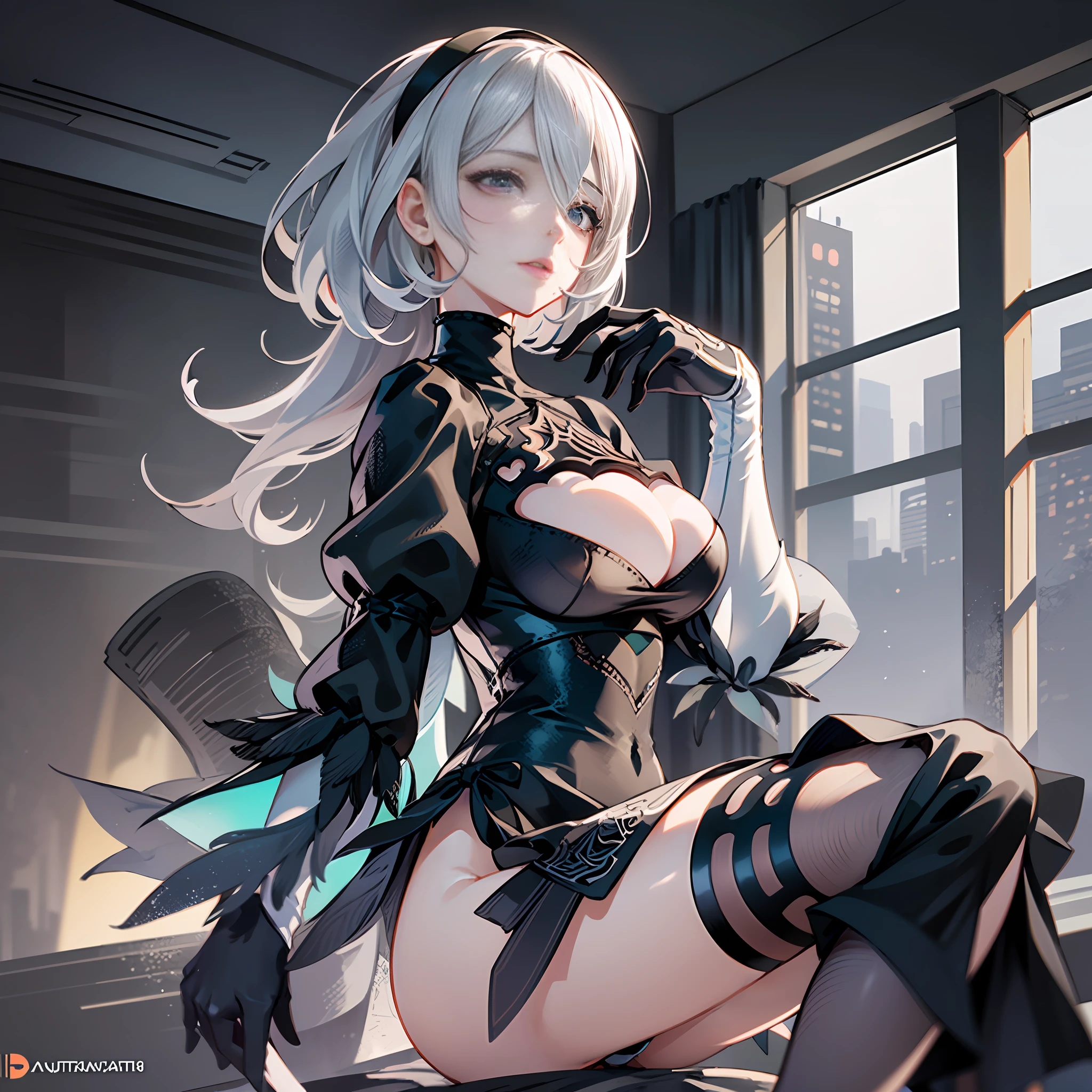 Realistic artwork , a woman in sexy lace clothes with extremely detailed details, 2b, 2b, 2b nier automata, nier 2b, 2b from nier automata, 2b from nier automata, cute sexy butters, nier : automata inspired, neil, nier: automata inspired, extremely detailed art germ, nier automatic artwork with extremely detailed legs, crouched, legs open, high heels, beautiful facial features, ultimate face, Guillem H. Pongiluppi, high quality digital concept art, by Bayard Wu, concept art wallpaper 8K, 8K HD wallpaper digital art, (dynamic angle: 1.4), depth of field exotic_Dance, PerfectNwsjMajic, (Obra-prima, top quality, best quality, official art, Beauty and Aesthetics: 1.2), Extreme Detail, Colorful, Supreme Detail, Obra-prima, Best Quality t, Reality, Asian Goddess, Soft Curved Shape, Movie Goddess Body Shot, Beautiful Goddess, Extremely Detailed Goddess Shot, Realistic, 1girl,] glowing eyes, huge breasts, hair between eyes, long hair, View viewer, (shiny skin), (Masterpiece: 1.4), (Best Quality: 1.4) ,,, Facigirl, Red Lips, (: 1.5), (Clear Areola), Chubby, Huge, Sweaty, Fleshy Astock, Plump Body
Task completed 23%