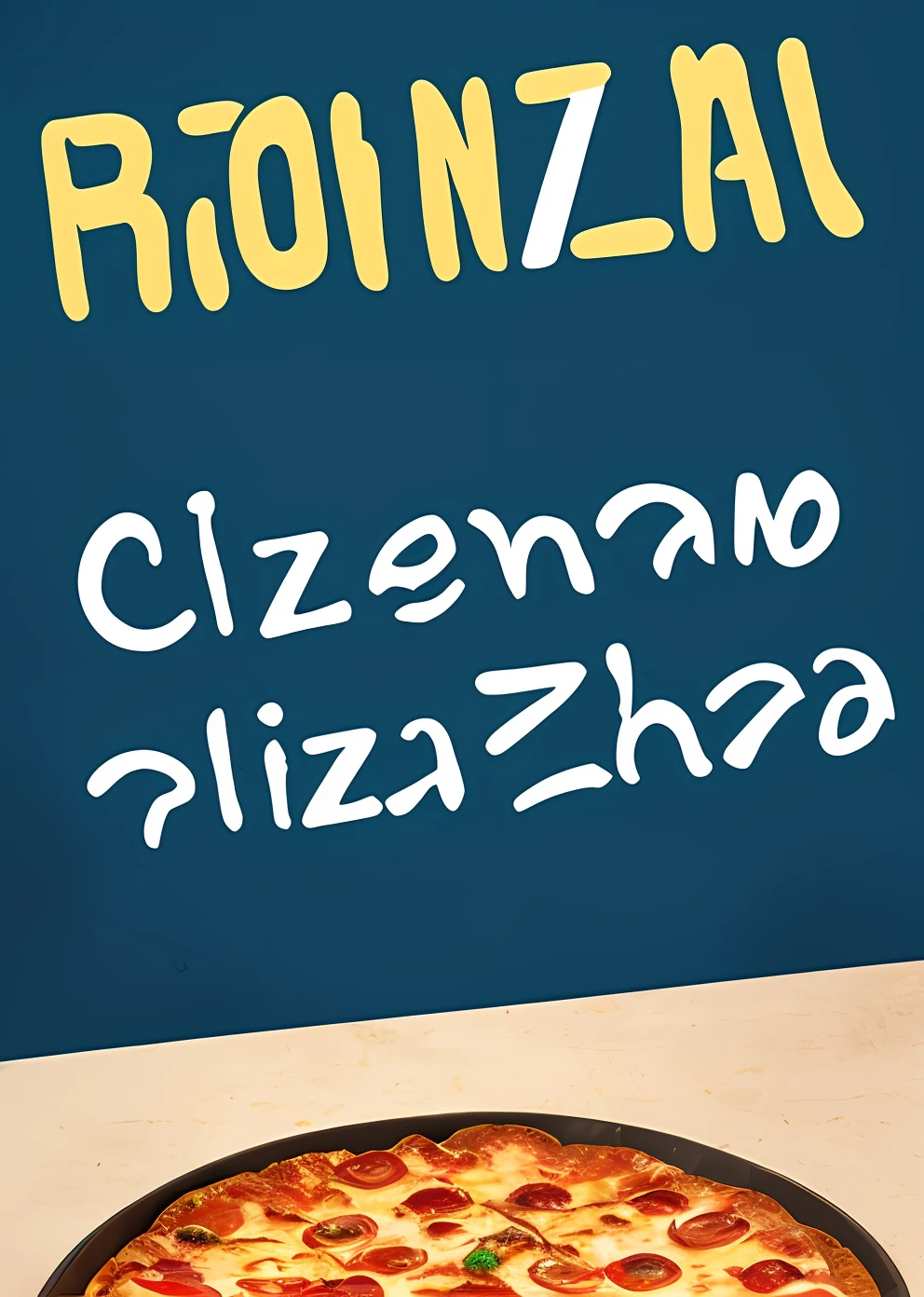Create a modern logo of my pizzeria that is called "Bonfin Telepizzaria"