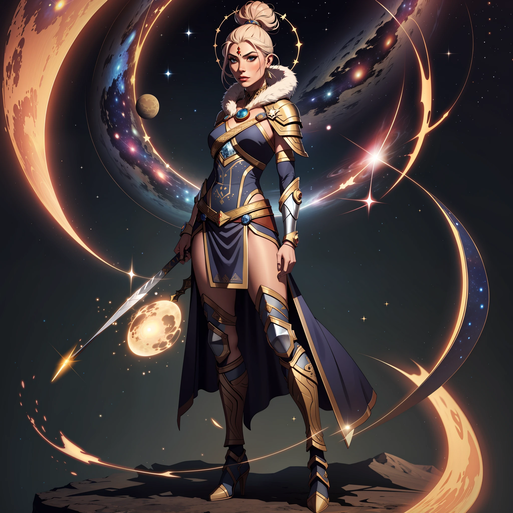((Cosmic)), ((female warrior))