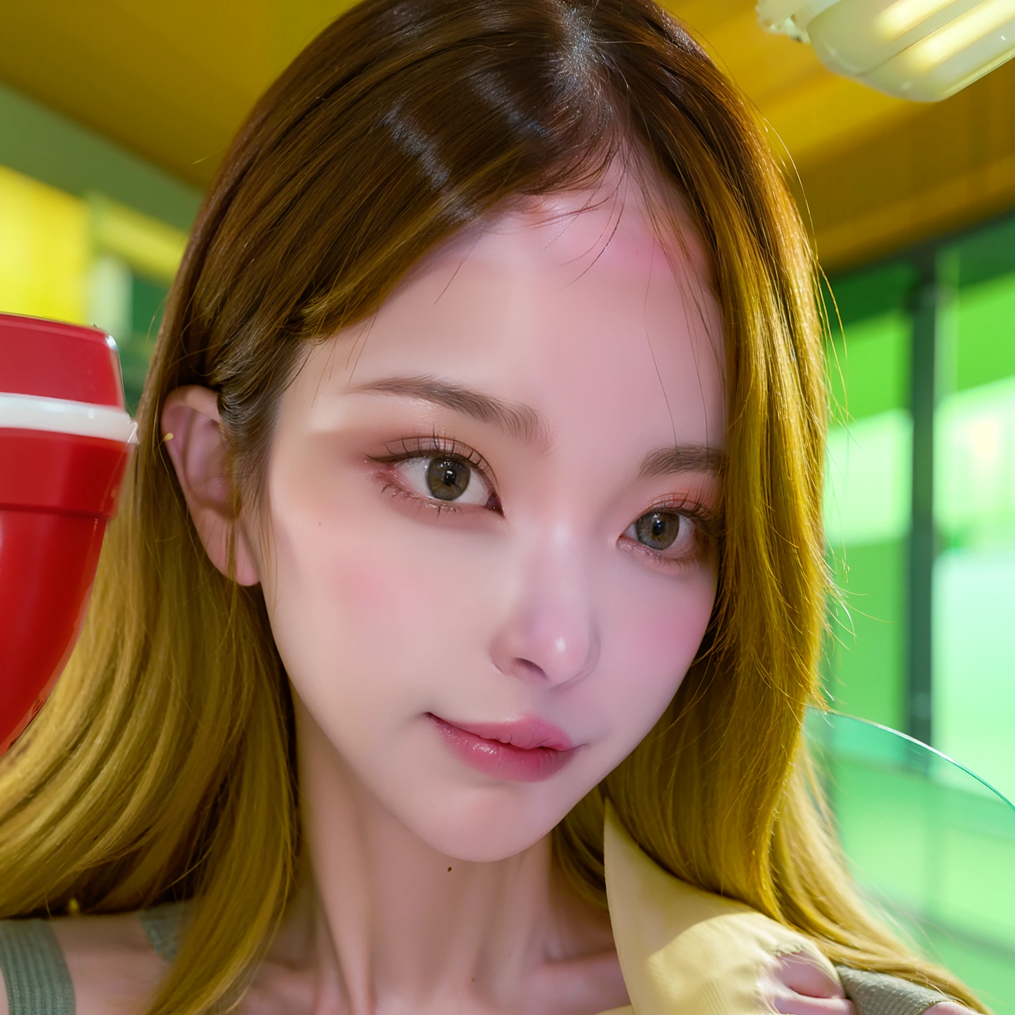8K, Best Quality, Masterpiece, Ultra High Resolution, (Realism: 1.4), Original Photo, (Realistic Skin Texture: 1.3), (Film Grain: 1.3), (Selfie Angle)