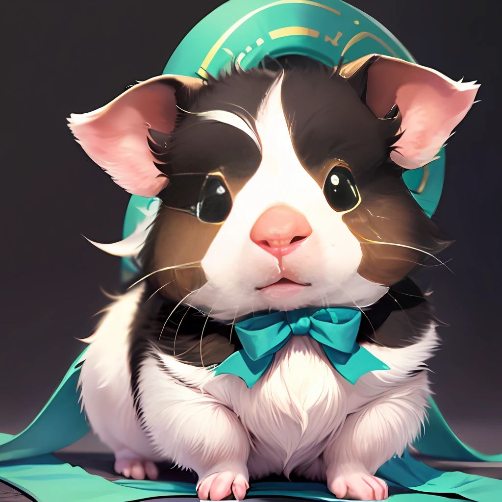 personification of guinea pigs, look at the viewer,