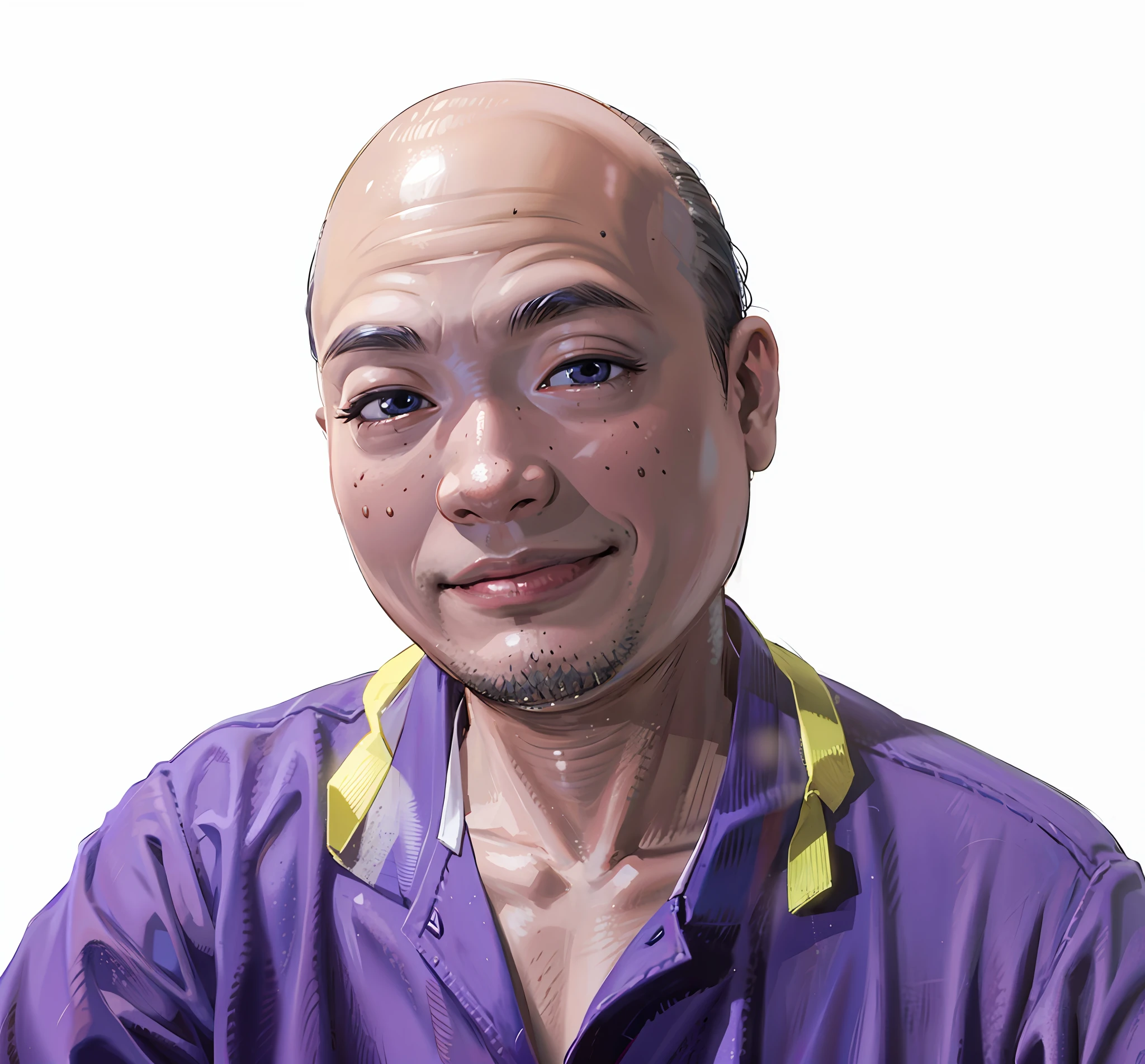 (Masterpiece), (Best Quality: 1.0), (Ultra High Resolution: 1.0), Detailed Illustration, 8K, 1Boy, Anime Boy, Chubby, Chubby, Chubby, Blue Suit Wearing, Smile, Detailed Face, Asian Face, Japanese, Oriental Face, Perfect Face, Anime Eyes, Detailed Eyes, Black Eyes, Glare, Detailed Hair, Short Black Hair, Hair Highlights, Very Detailed, Anime Style, Soft Light