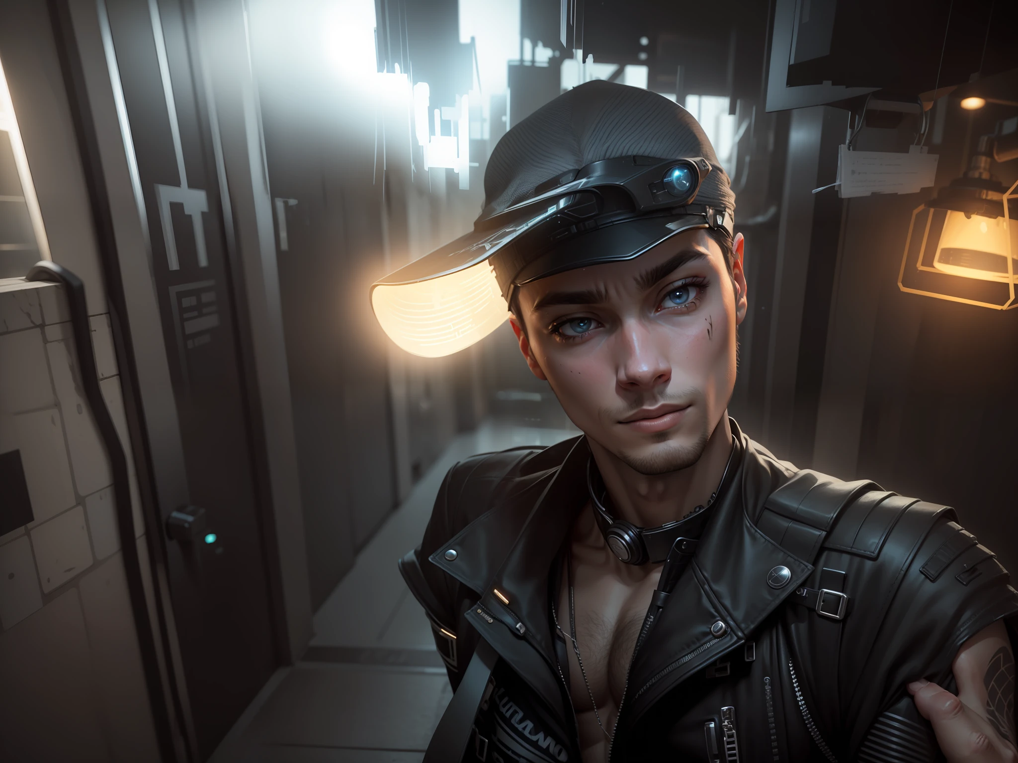 Change background cyberpunk handsome boy, realistic face, 8k, ultra realistic,