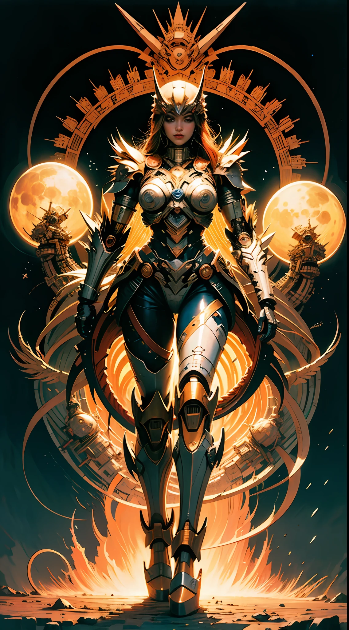 Huge manned mecha, transformable, 8k wallpapers, super detailed, beautiful and aesthetic, high quality, beauty, masterpiece, best quality, (zentangle, mandala, tangled, entanglement: 0.6), full body image, dynamic viewing angle