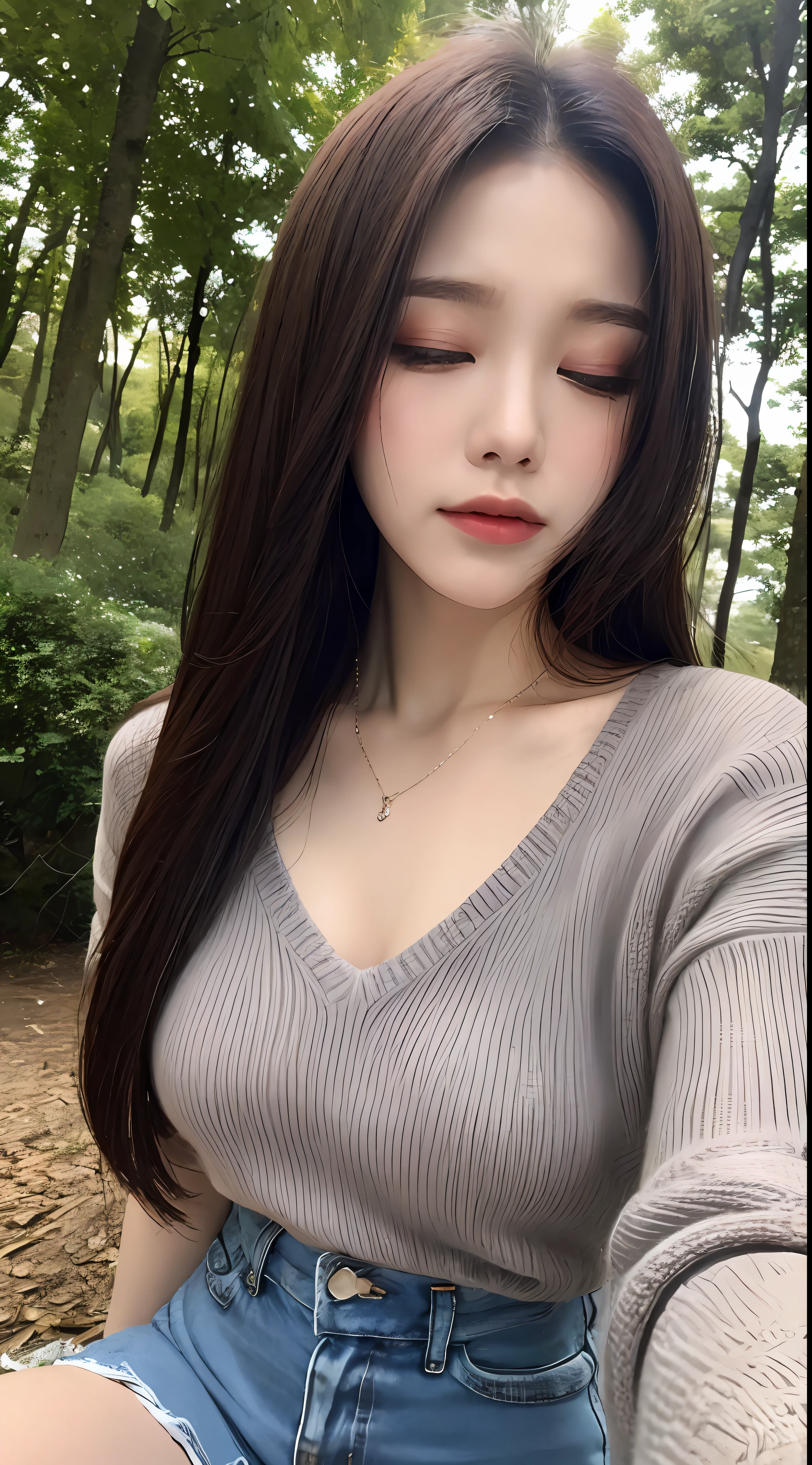 ((Night, Realistic Light, Best Quality, 8K, Masterpiece: 1.3)), 1girl, Slim beauty: 1.4, Abs: 1.1, (Brown hair, Mid breasts: 1.3), Long pink sweater: 1.1, bathroom, super fine face, delicate eyes, double eyelids, smile, necklace cyberpunk city, volumetric light, wide view, overlook, moody, rich color scheme. masterpiece, best quality, masterpiece, (1girl), (LLChar), evil witch, dark energy, void, empty eyes, (extreme evil), black magic, dark forest, negative energy, hell, void, stars, brunette hair,