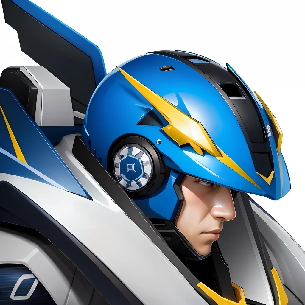 High-tech helmet, mecha helmet
