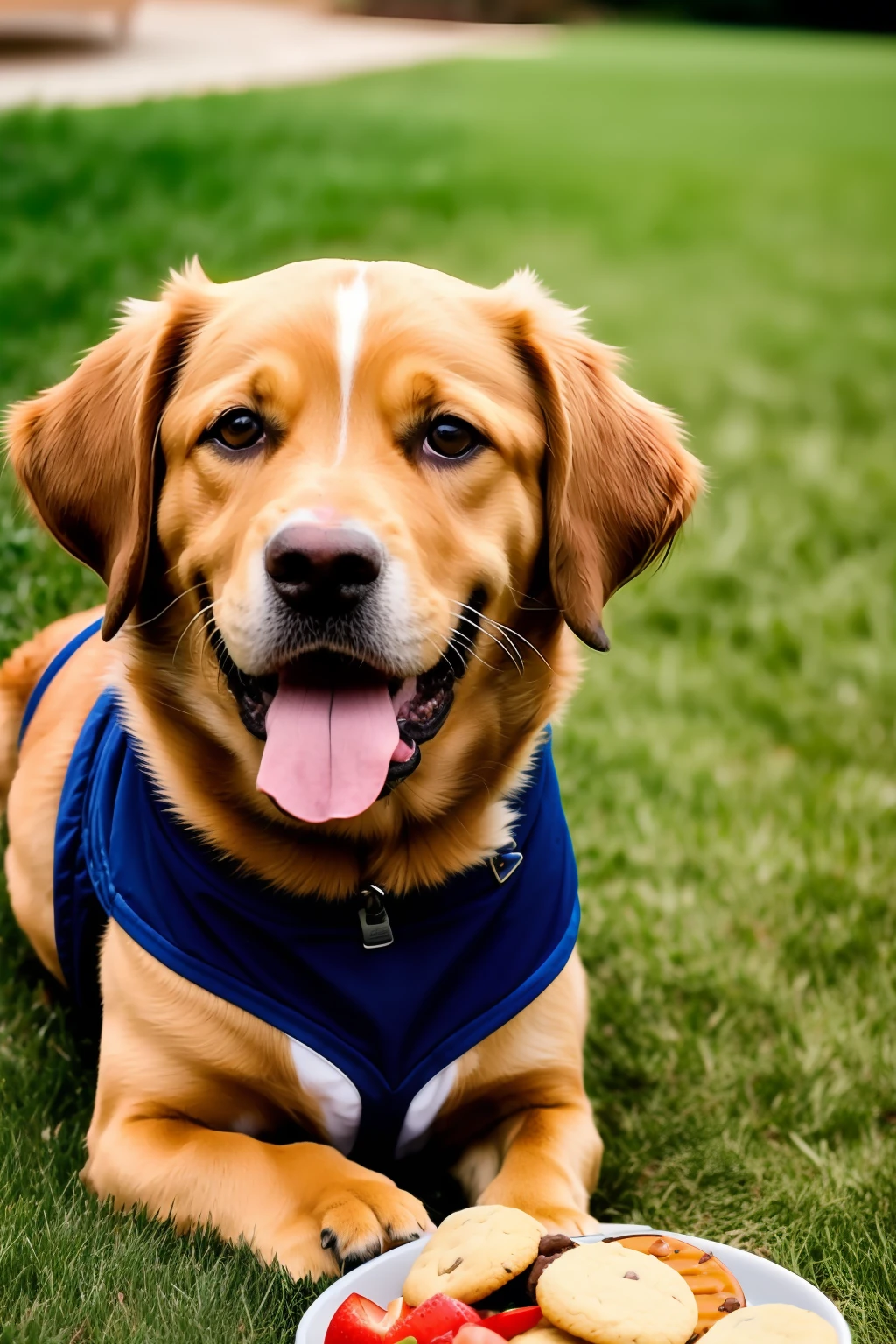 Once upon a time there was a dog named Ball who loved to eat everything. He ate food, cookies, bones, fruits, vegetables, bread, cheese, meat, fish, and even chocolate, which he knew was not good for him.