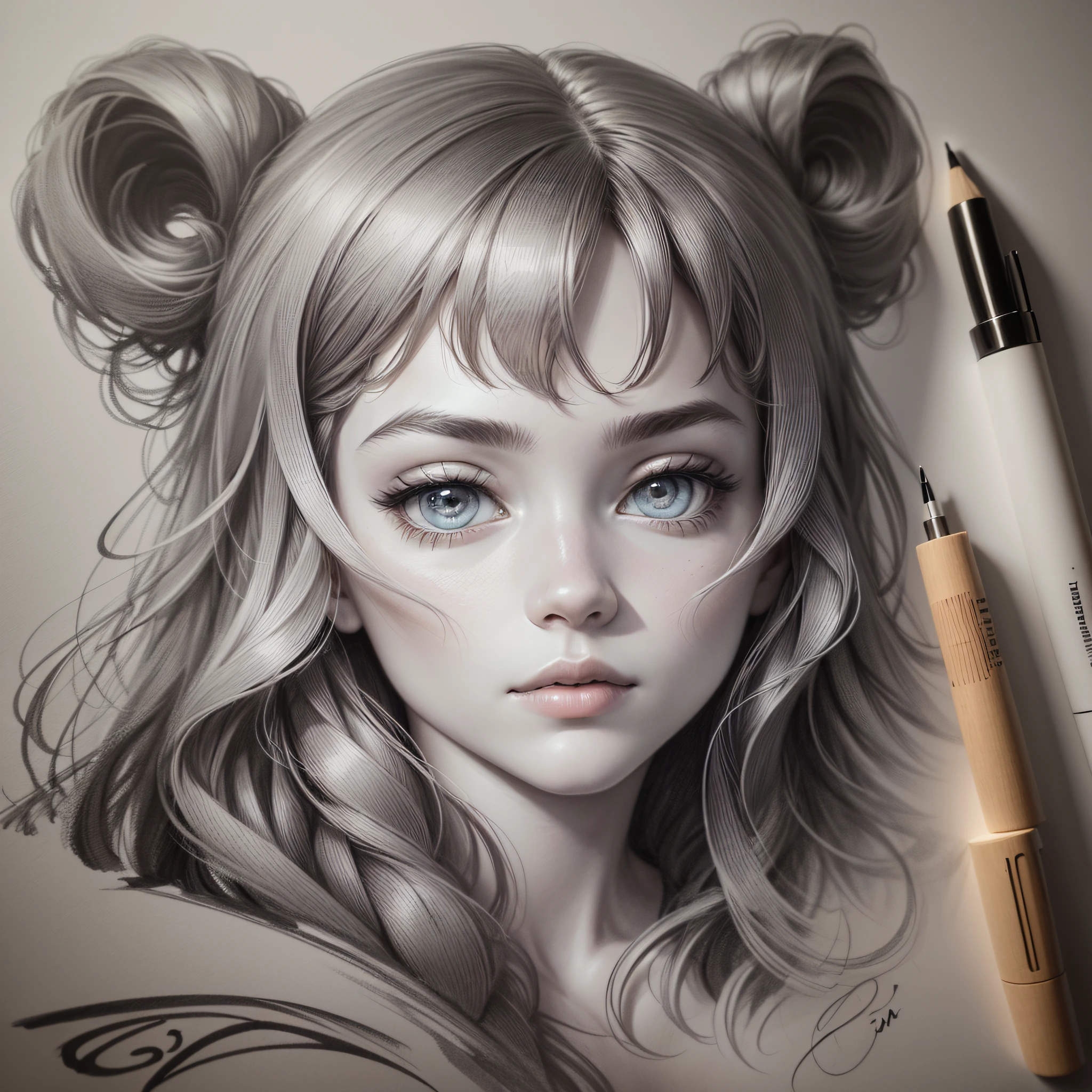 hyper realistic sketch, professional sketch, professional pencil drawing,hyper realistic photo,hyper realistic sketch, hyper realistic drawing graffiti, realistic drawing graffiti,Mariana Ximenes --auto