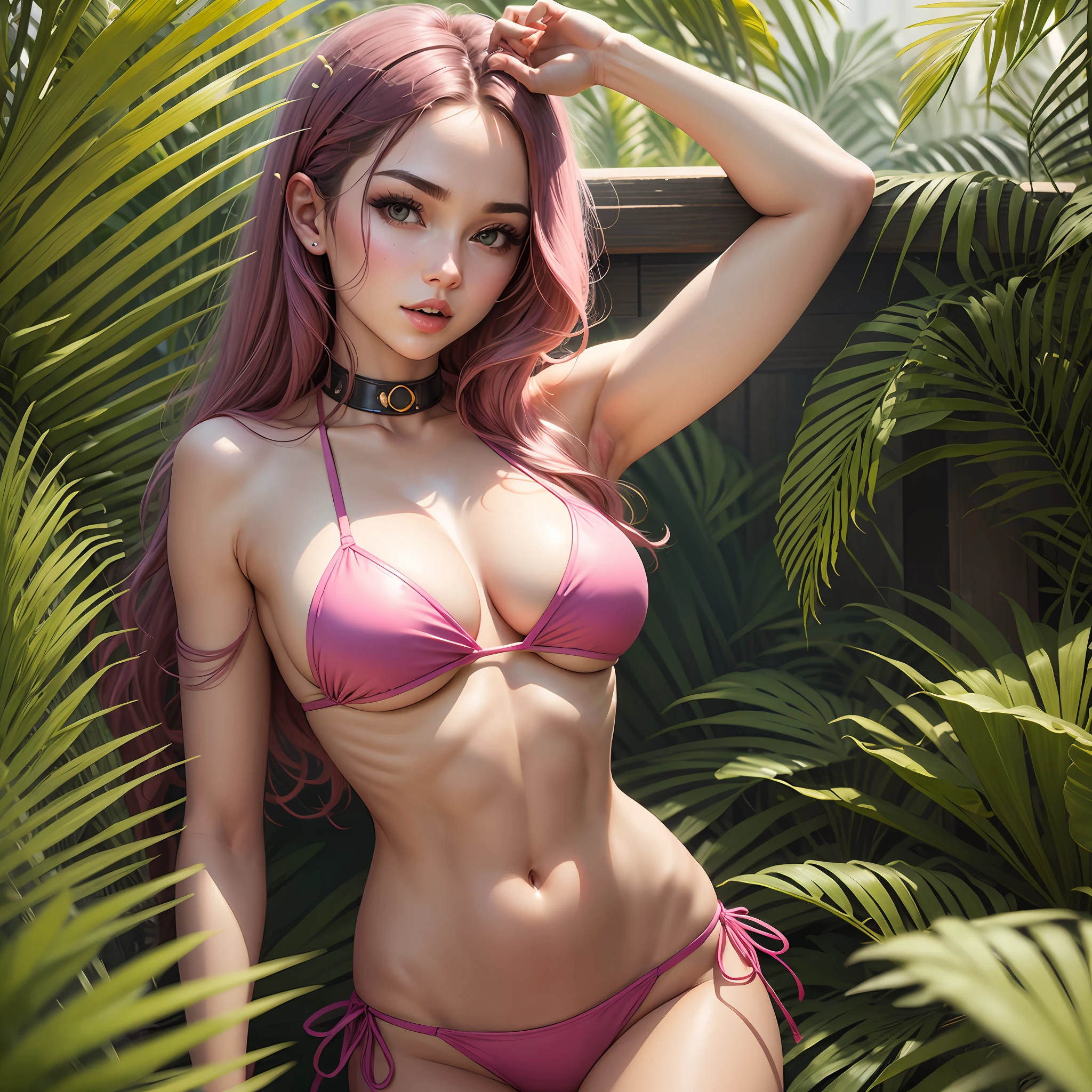 Super sexy body with pink bikini --auto