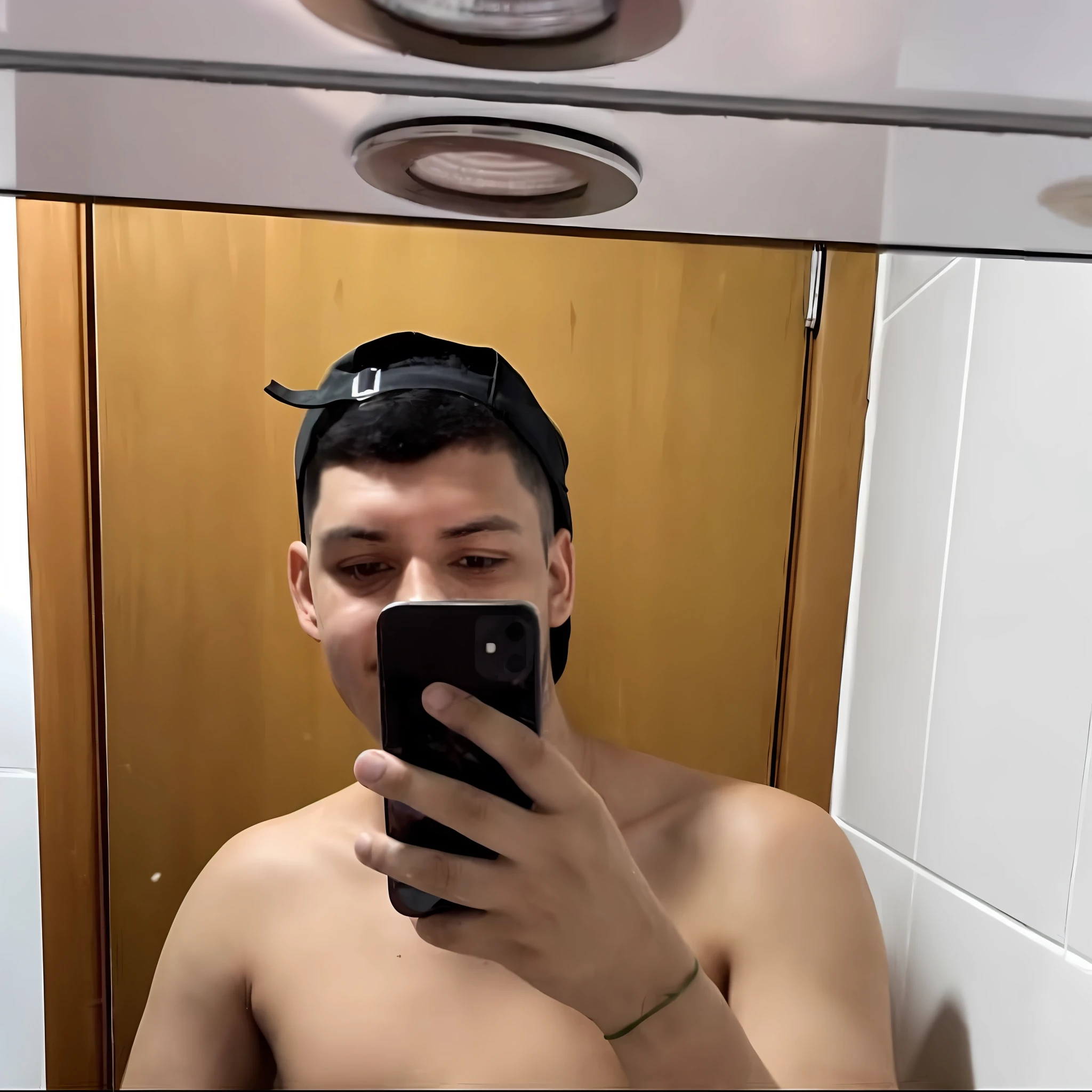 there is a man taking a selfie in the mirror, 18 years, 2 2 years, 21 years, 2 3 years, frontal photo, 1 6 years, 2 4 years, 2 7 years, 2 8 years, 2 0 years, 20 years, 2 5 years, 25 years, muscular