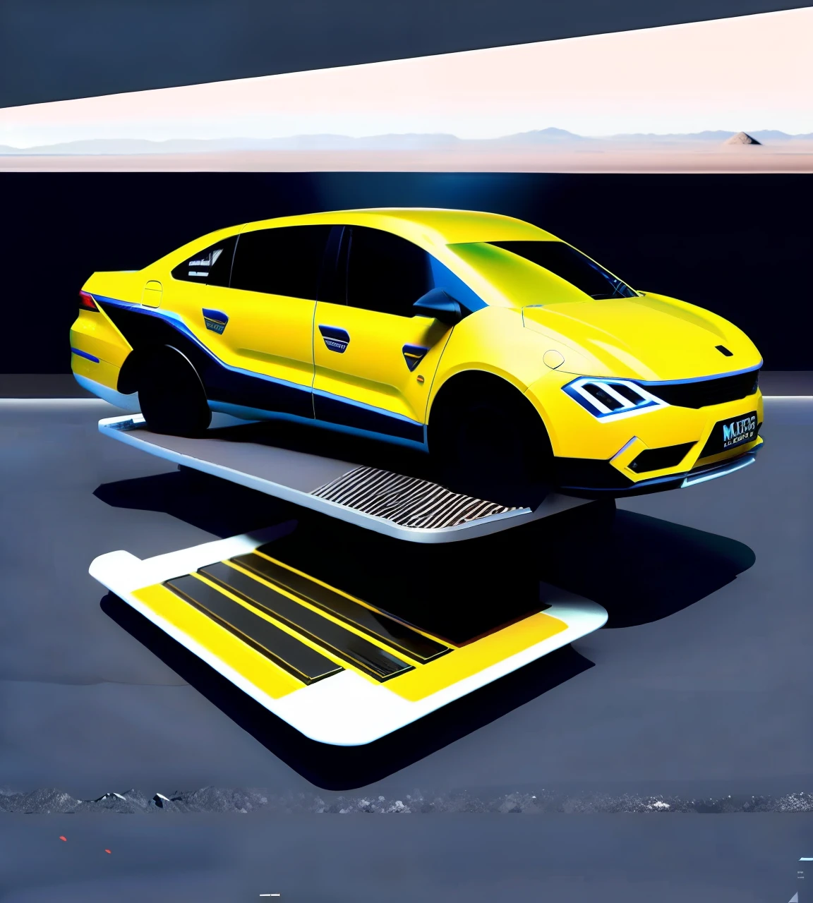 (Detailed description) (Best quality) a mars car with sturdy wheels for giants up to 4 meters powered by solar plate