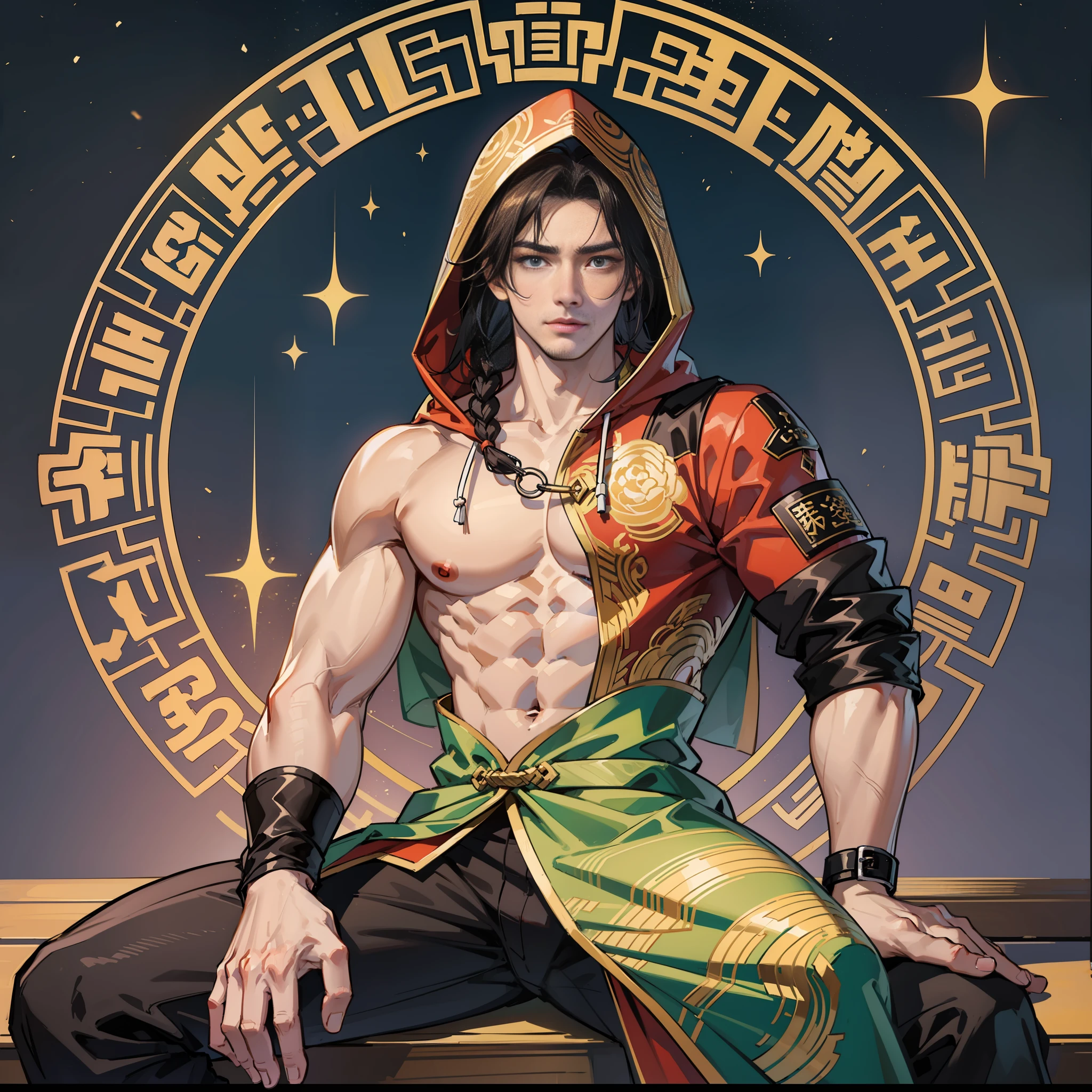 Cantonese, handsome, cool face, masculine face