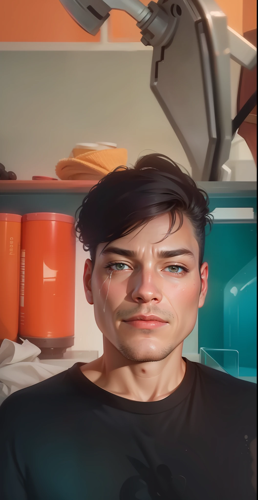 Only clean my face 8k ultra realistic