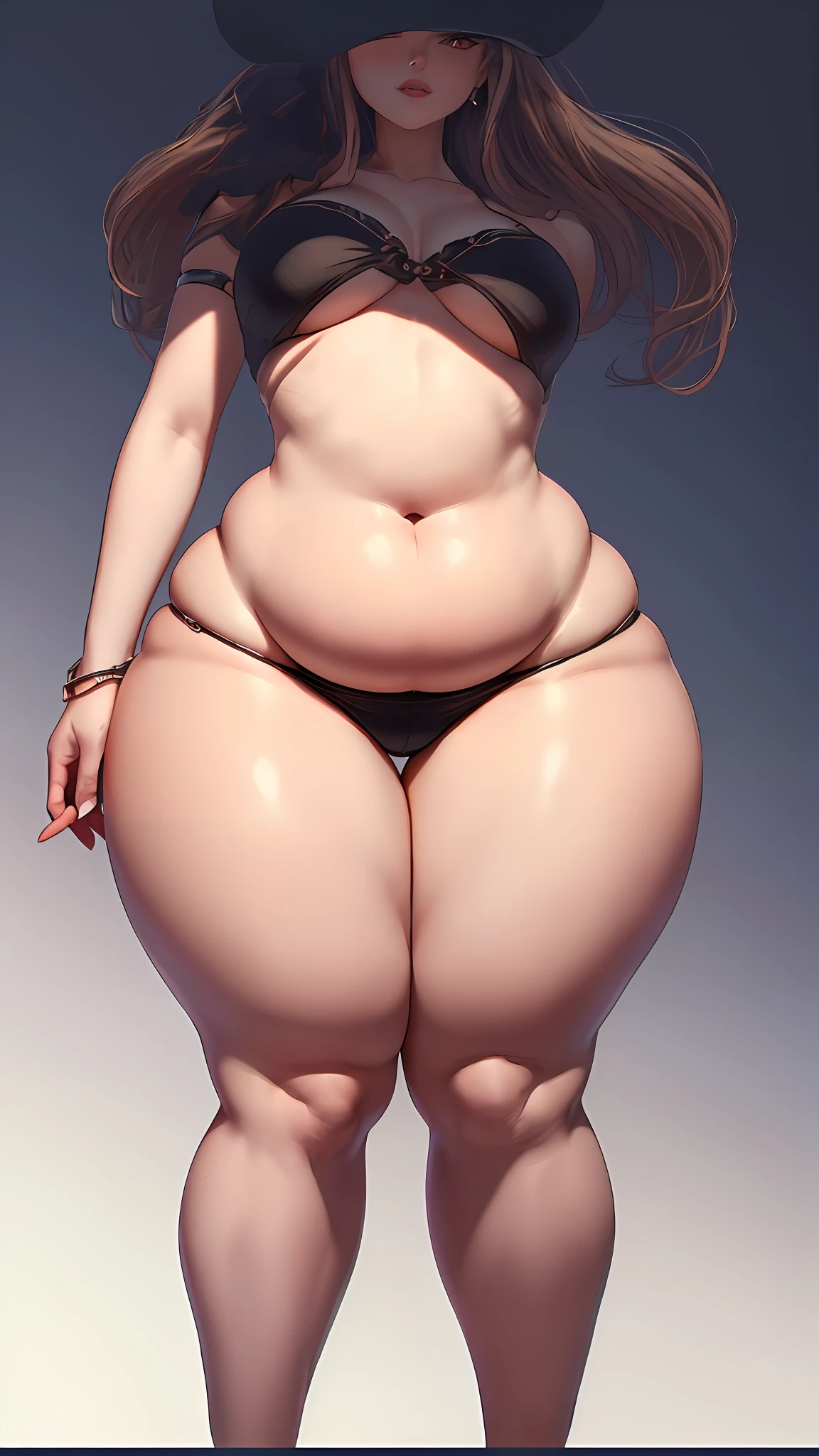 美しい顔, a pretty slender young girl that ultra thick only thighs, very a lot of thigh fat, very plump thighs, super fat thighs goddess, super pear shaped goddess, heavy bottom, massive legs, insanely inflated hips, voluptuous body, ((thighs that chunk of fat:1.3)), (ultra huge thighs:1.3)), ((ultra small abdomen:1.3)), very narrow waist, very small waist, ((ultra small breast:1.3)), ((ultra slight shoulder:1.3)), ((ultra huge lower half of body and ultra- thin upper half of body:1.3)), (ridiculously massive thick thighs), ((unbelievably huge curvaceous hips)), ((extremely huge voluptuous thighs)), leg garter cut into thigh, thigh fat be pushed out short pants, earring, anklet, leg garter, bracelet, necklace, gorgeous, elegant, beautiful face, ((super fatty thighs:1.3)), ((Head to Toe Image)), full body, thigh focus, best quality, 8k, masterpiece, ultra detailed, photorealistic, only one girl