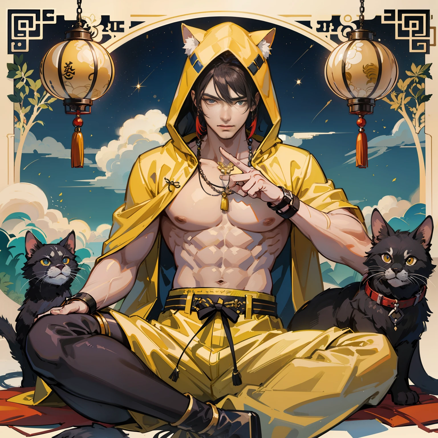 Handsome, Cantonese, masculine face, cool face, delicate eyes