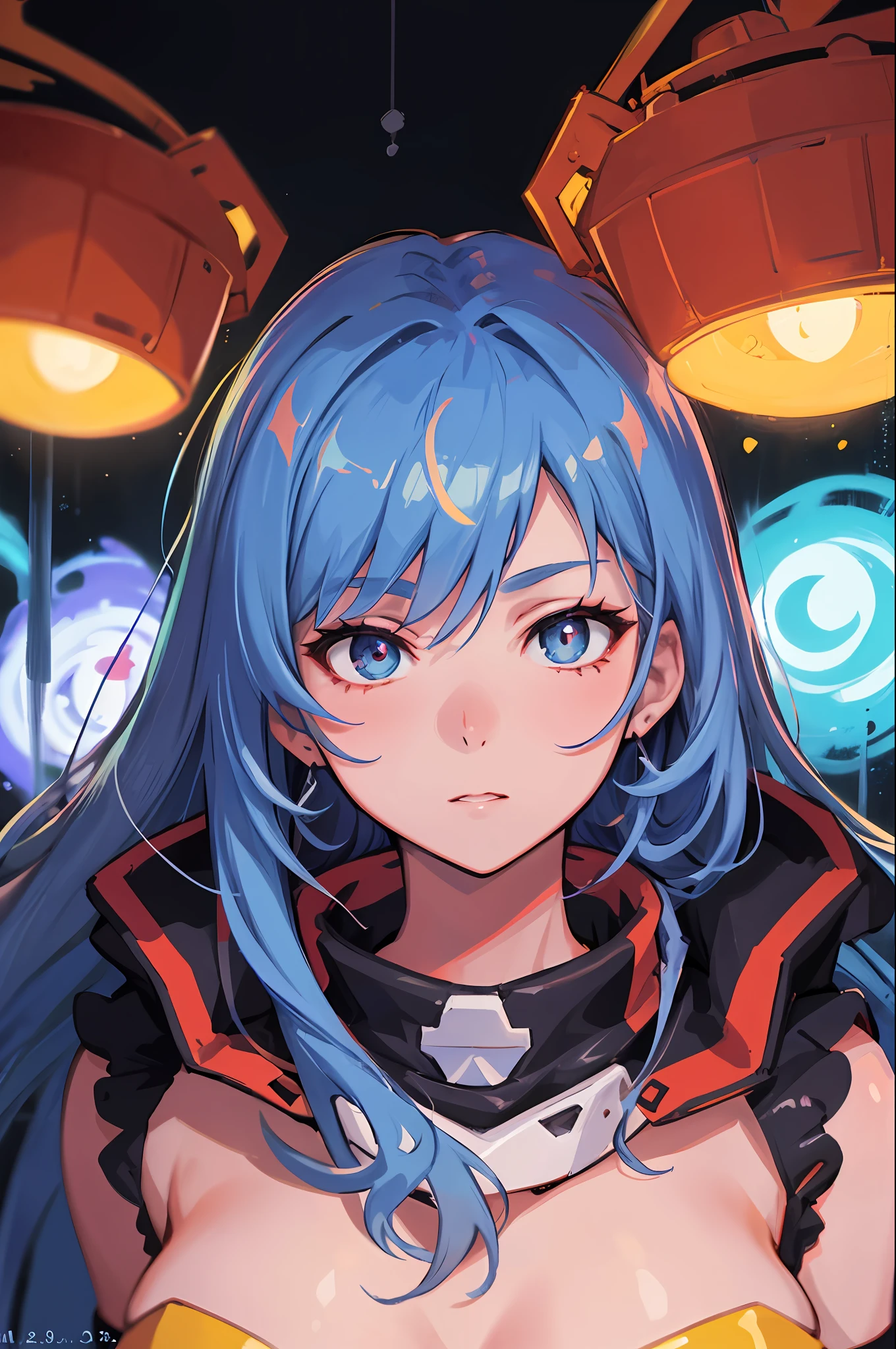 Original character, Volumetric lighting, Best shadows, Shallow depth of field, Portrait of a stunningly beautiful girl, Small, Delicate beautiful attractive face. (Top Quality, Amazing Details: 1.25), (Solo: 1.3), Bright Colorful Paintings Create an incredibly detailed drawing of the character Yoko from the anime Gurren Lagann in a space environment. Let Yoko be photographed up close to show all the details of her gorgeous appearance. Please provide the highest quality and maximum detail to ensure that every line, shadow and texture is clear and realistic. Use clear focus to especially reflect her vivid facial expressions and her characteristic features, such as hair, eyes, and clothing.
Add a space environment with neon lights and a colorful spectrum to create a futuristic, exotic atmosphere. Let these lights illuminate and enhance the beauty and elegance of Yoko. Short, narrow
Top, in love. Watermelon
Please make the drawing accurate and consistent with Yoko's appearance from the anime Gurren Lagann. Waterfall, oasis, furs, transformers