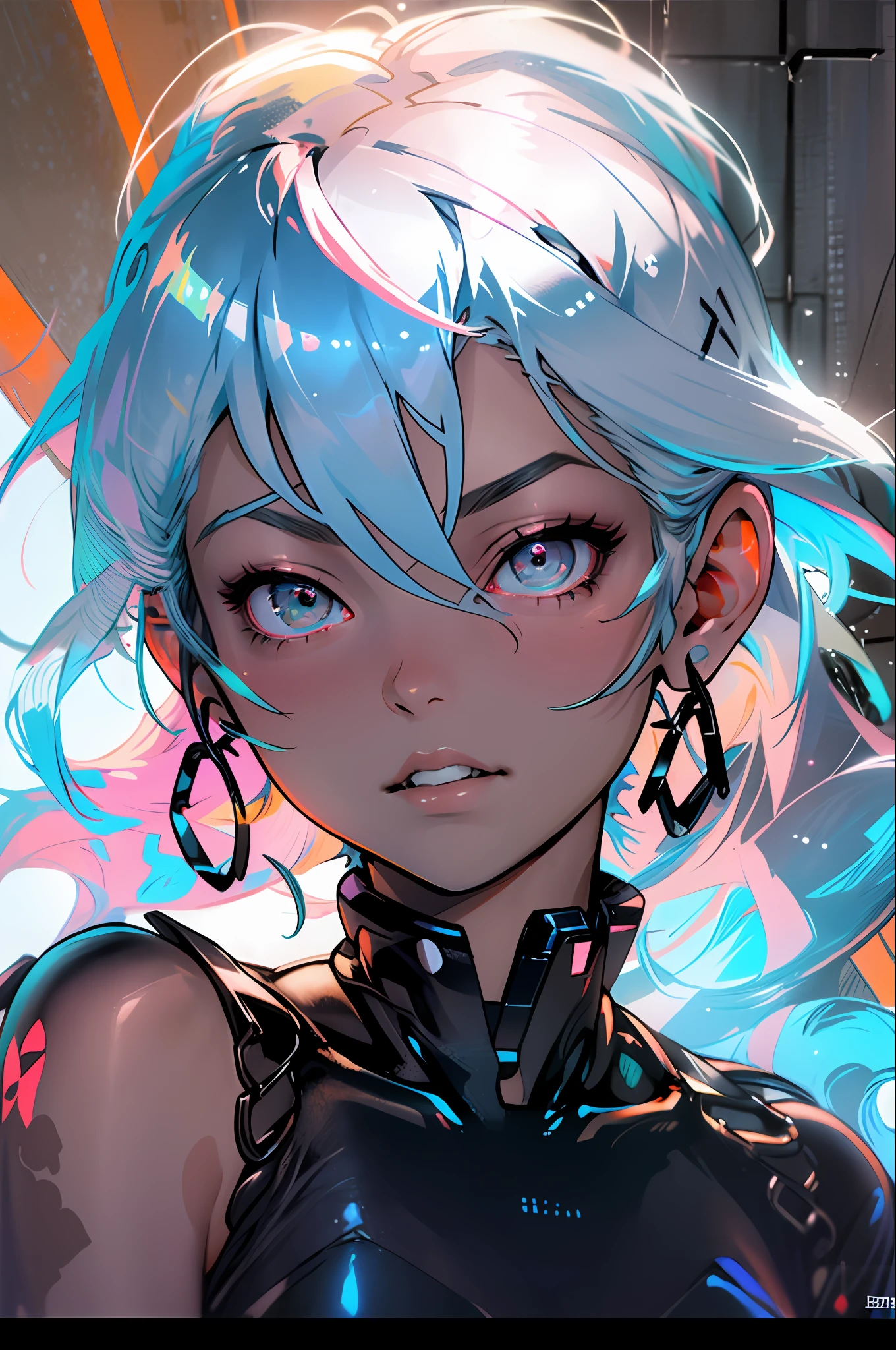 Original character, Volumetric lighting, Best shadows, Shallow depth of field, Portrait of a stunningly beautiful girl, Small, Delicate beautiful attractive face. (Top Quality, Amazing Details: 1.25), (Solo: 1.3), Bright Colorful Paintings Create an incredibly detailed drawing of the character Yoko from the anime Gurren Lagann in a space environment. Let Yoko be photographed up close to show all the details of her gorgeous appearance. Please provide the highest quality and maximum detail to ensure that every line, shadow and texture is clear and realistic. Use clear focus to especially reflect her vivid facial expressions and her characteristic features, such as hair, eyes, and clothing.
Add a space environment with neon lights and a colorful spectrum to create a futuristic, exotic atmosphere. Let these lights illuminate and enhance the beauty and elegance of Yoko. Short, narrow
Top, in love. Watermelon
Please make the drawing accurate and consistent with Yoko's appearance from the anime Gurren Lagann. Waterfall, oasis, furs, transformers