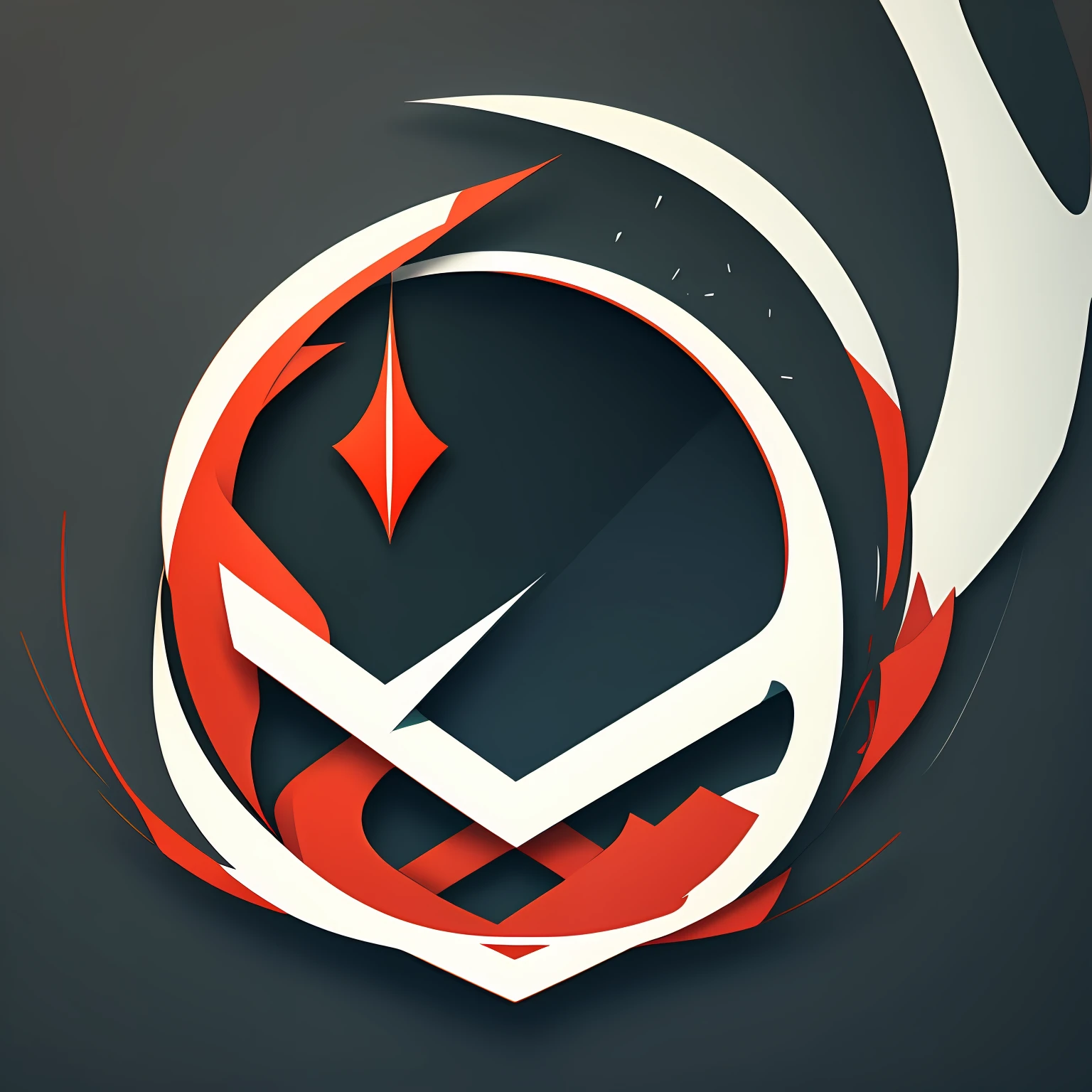 Logo with an abstract and futuristic symbol, representing the brand "Marcos Mad" in a minimalist and innovative way. --auto