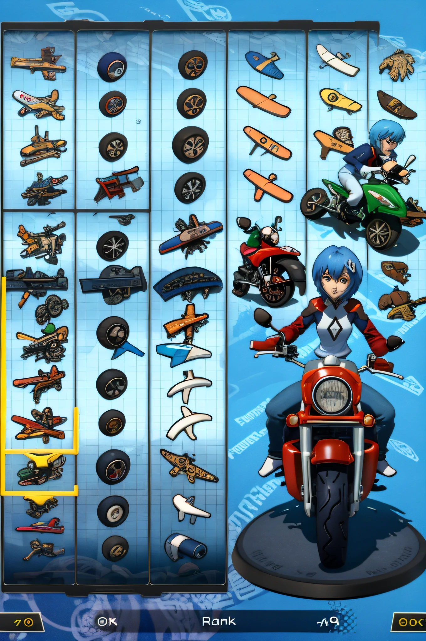 ayanamirei on MK8, on motorcycle, motorcycle