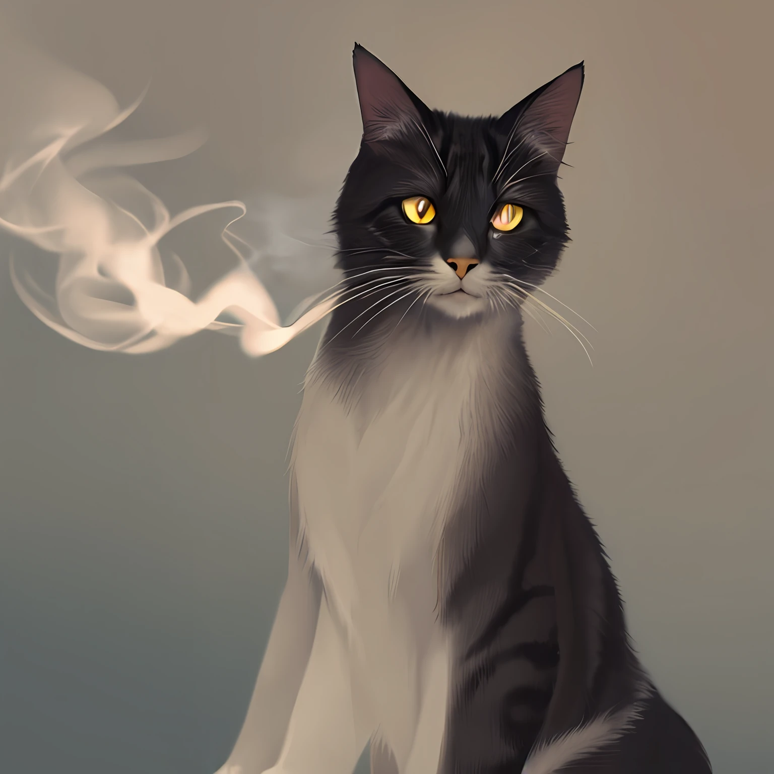 Smoking cat