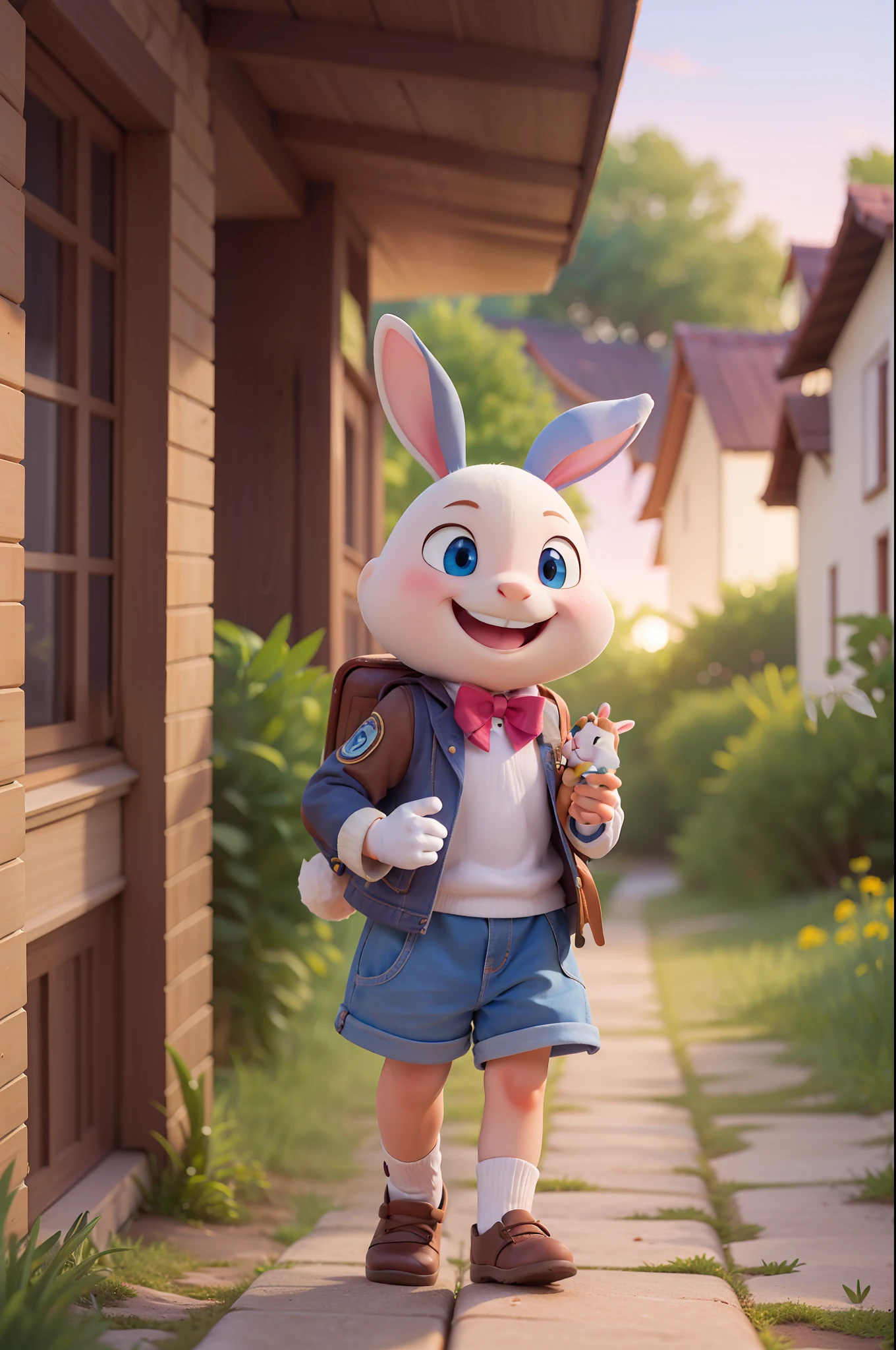 The rabbit traveler smiled, his heart filled with glee,
For every step he took brought new mystery.
With each sunrise and sunset, his spirit soared,
As he embraced the magic the world adored.