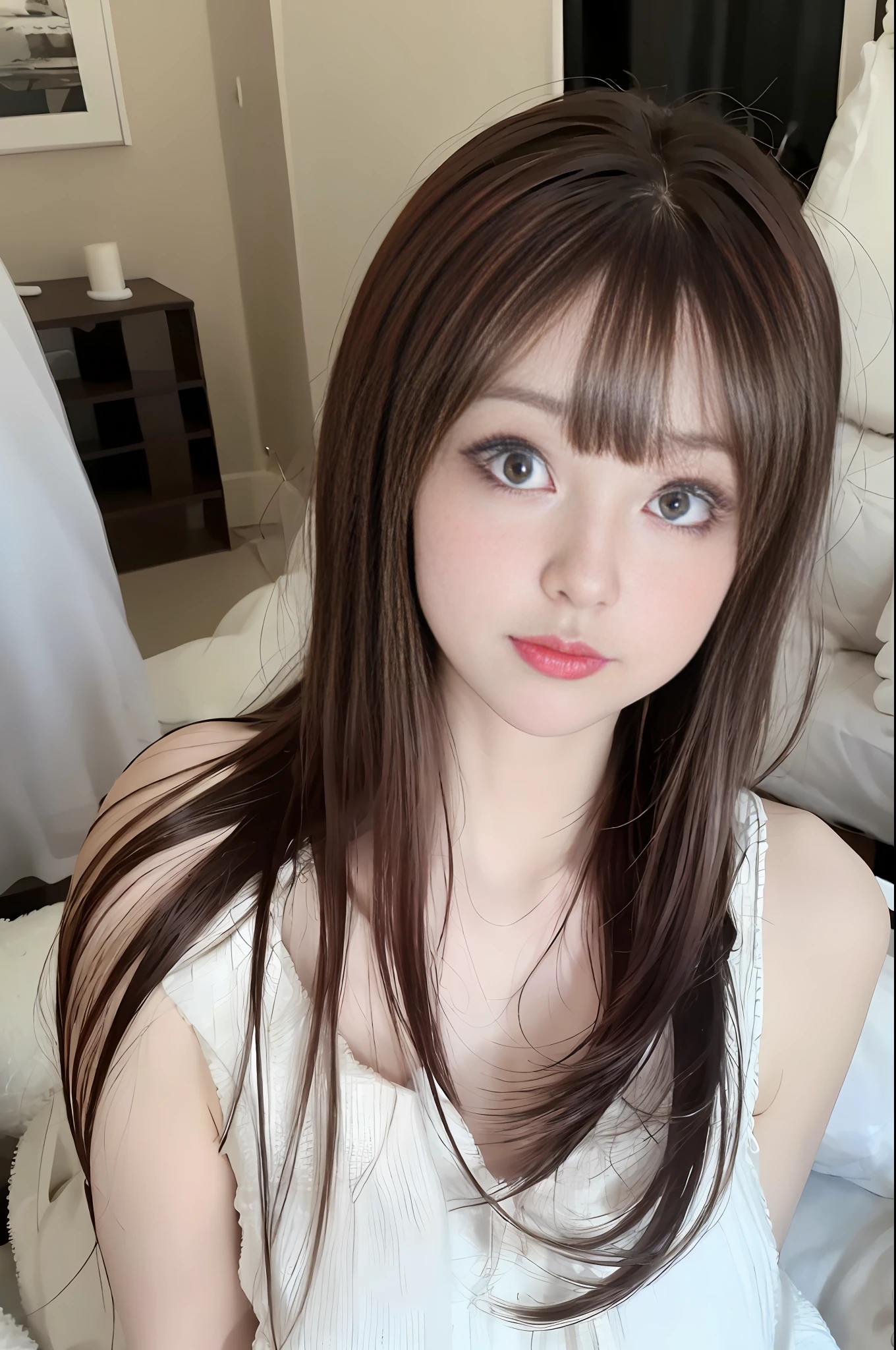 (8K, Best Quality, Masterpiece: 1.2), (Realism, Photorealistic, Photo Photo: 1.37), Ultra Detailed,
Beautiful delicate eyes, beautiful and delicate nose, no clothes, no covering, protruding, large