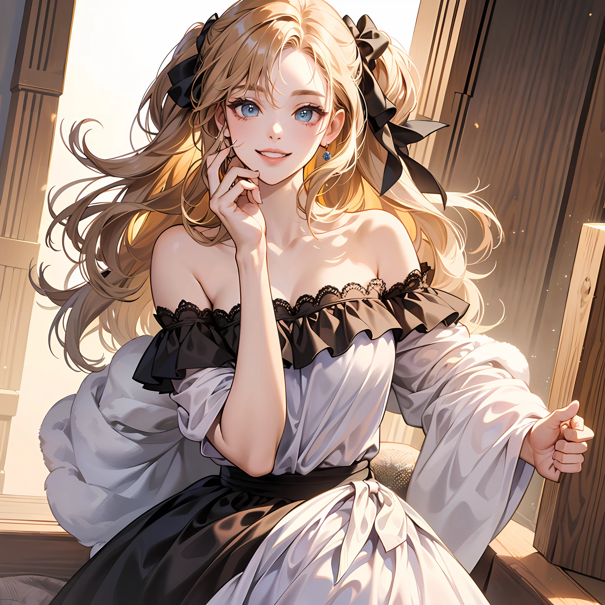 ((Best Quality, 8K, Masterpiece: 1.3)), 1girl, Slim Abs Beauty: 1.3, (Casual hairstyle, Bare Big Breasts: 1.2), Dress: 1.1, Super fine face, Delicate eyes, Double eyelids, smile, homely --auto