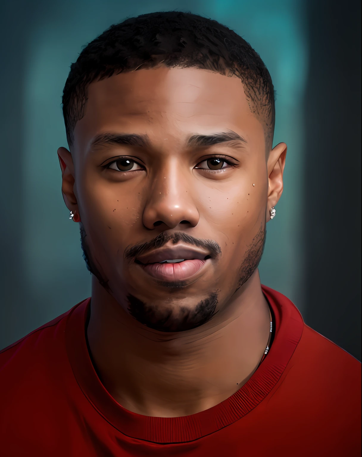 michael b jordan , best quality, masterpiece, ultra high res, detailed background, realistic, hadesstyle, solo, male, mature, bara, muscular, mature male, short hair, facial hair, wizard, necromancer, graveyard, skull, green fire, horror \(theme\), dark fantasy, evil, cover, depth of field, best quality, realistic, realistic, award winning illustration, (highly detailed face and skin texture), (full body), (complicated detail: 1.2), (fine detail), (complicated detail), (cinematic lights, best quality backlight), sharp lines, focus sharp, official art, unity 8k wallpaper, absurd, unbelievably absurd, huge file size, ultra-, fantasy art, RTX,((Closing photo-up by award-winning studio)), , (shut up), , perfect hands, beautiful detailed eyes, Perfect Face