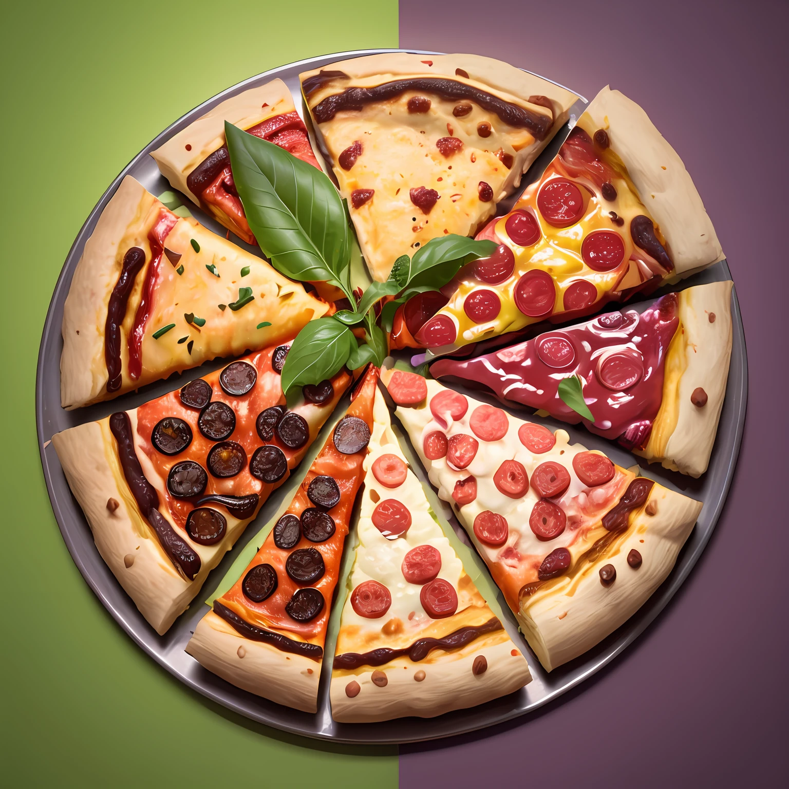 redraw this slice, add some pizza toping