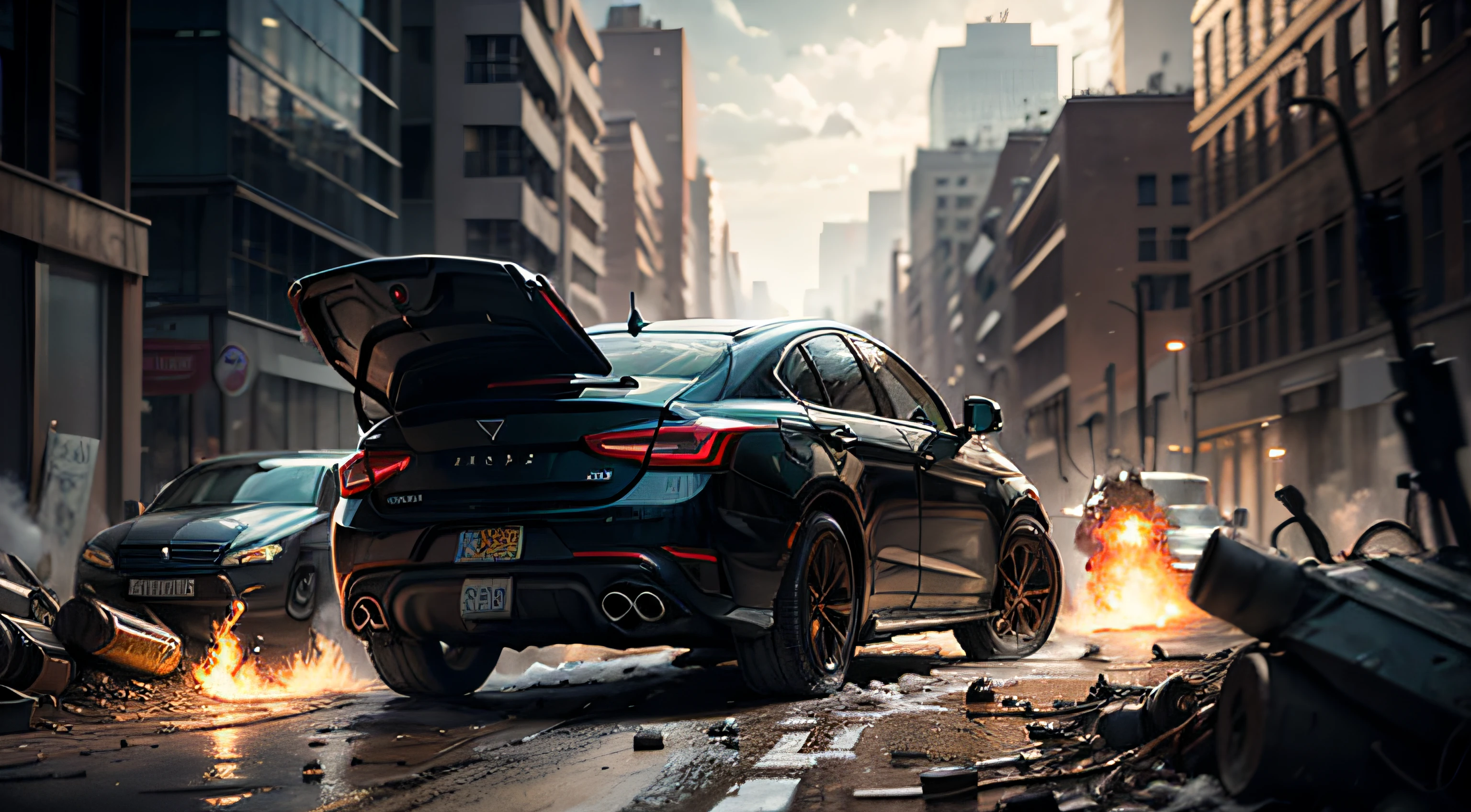 masterpiece, best quality, ultra-detailed, backgroud,dark,battlefield,hell --auto