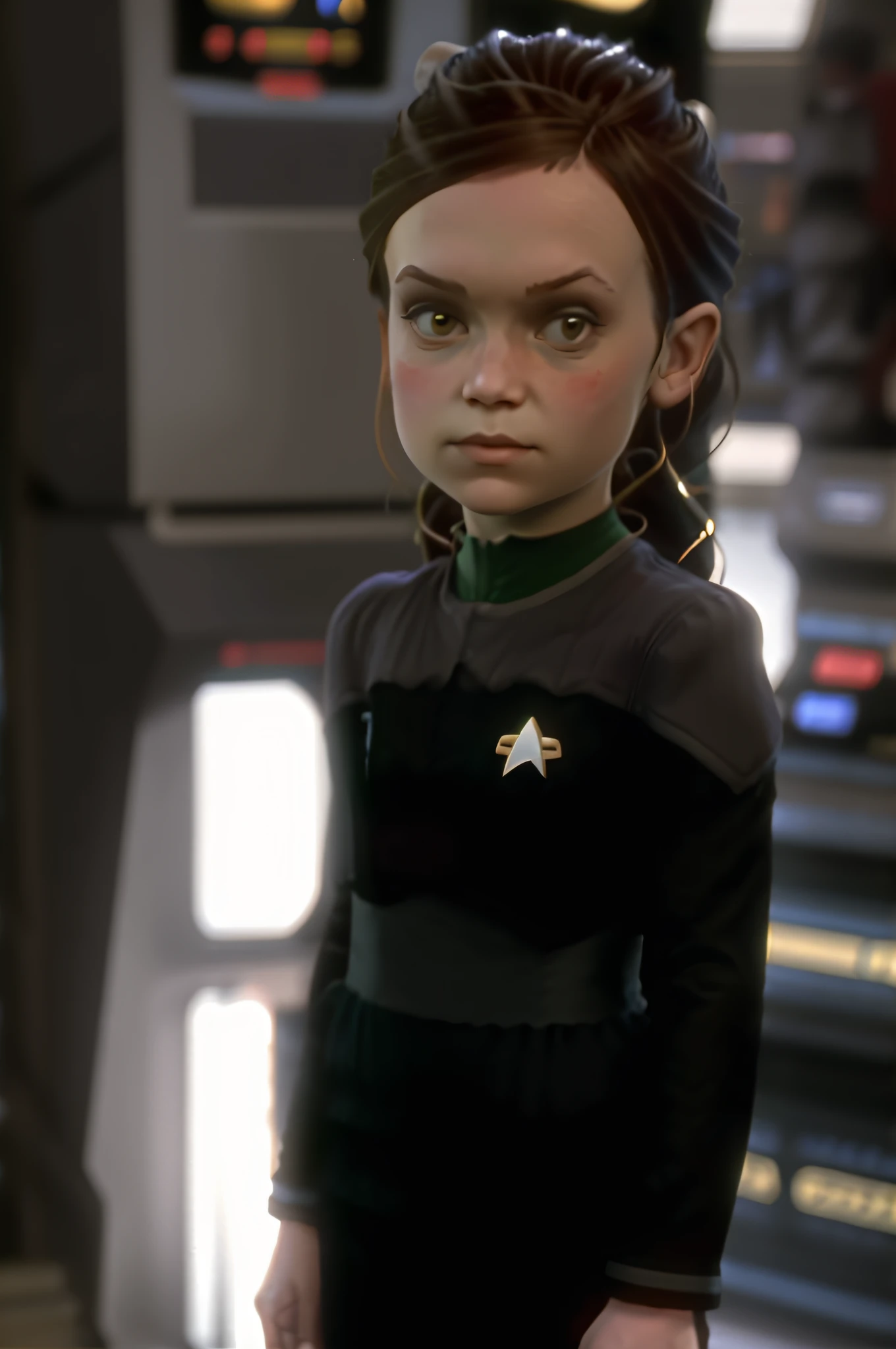 lilsis wearing ds9st uniform