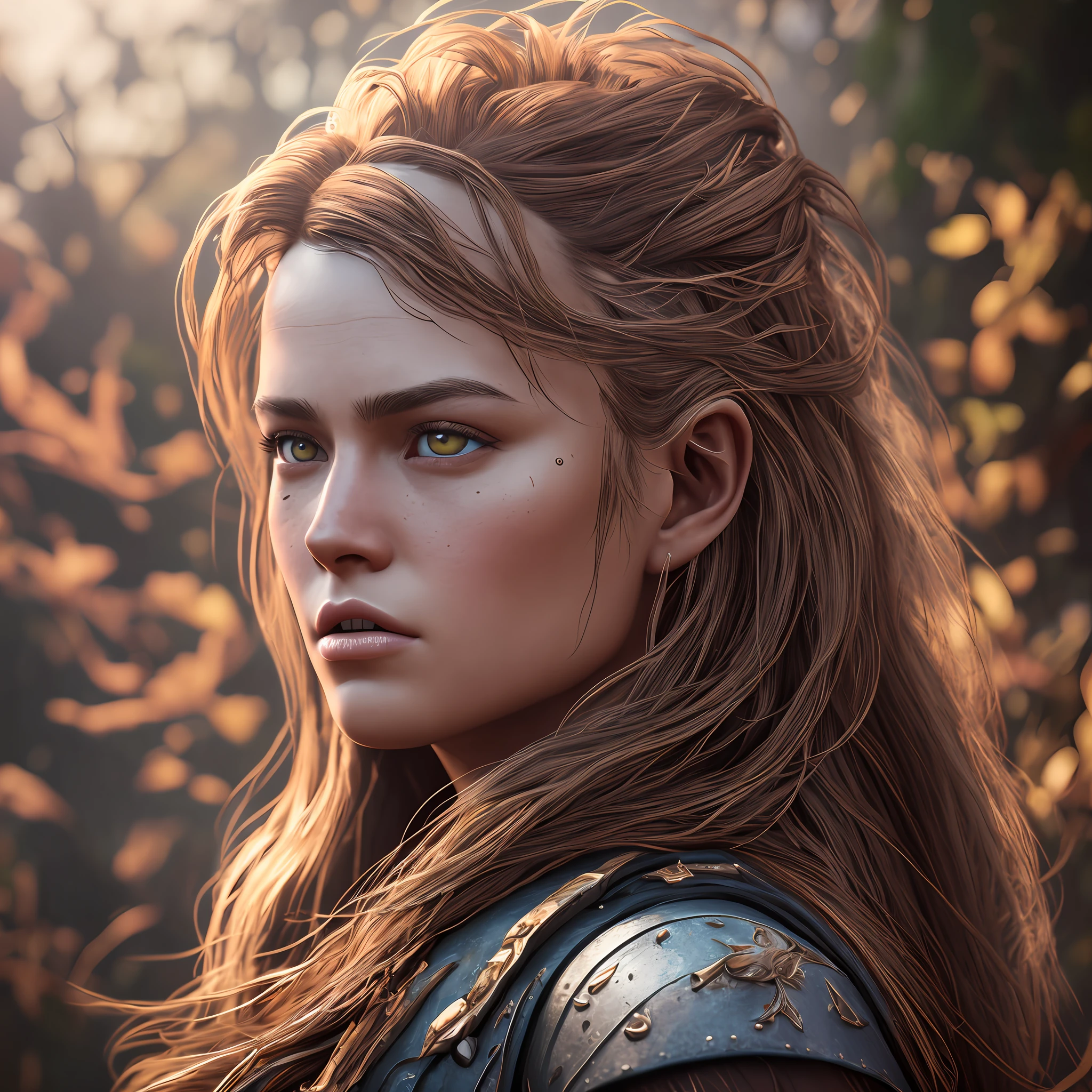 ultra realistic photography, perfectly centered medium upper shot of Aloy from horizon zero dawn, creatures from horizon zero dawn jungle cliffs in the background, looking at viewer, fashion pose, extremely detailed eyes, detailed symmetric realistic face, extremely detailed natural texture, detailed peach fuzz, messy hair, masterpiece, absurdres, award winning photo by lee jeffries, nikon d850 film stock photograph, kodak portra 400 camera f1.6 lens,  depth of field, extremely detailed, amazing, fine detail, rich colors, hyper realistic lifelike texture, dramatic lighting, unrealengine, trending on artstation, cinestill 800 tungsten, photo realistic, RAW photo, TanvirTamim, high quality, highres, sharp focus, extremely detailed, cinematic lighting, 8k uhd, high definition, cinematic, neoprene, behance contest winner, featured on unsplash, cgsociety, unreal engine 5, ultra sharp focus --auto --s2