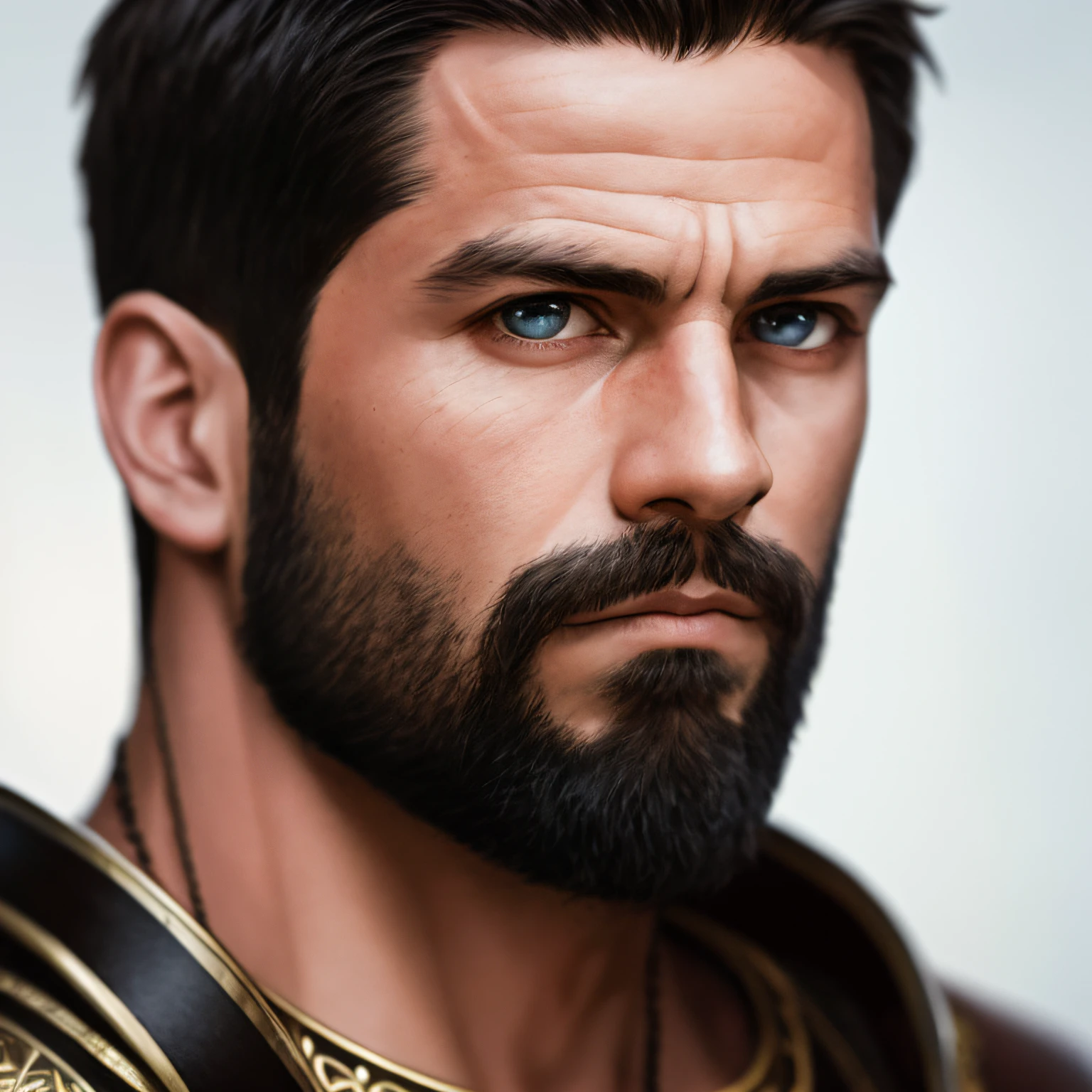 Portrait of Themistocles, Exquisite detail, 30 megapixels, 4k, 85 mm lens, sharp focus, f:8, ISO 100, shutter speed 1:125, diffuse backlighting, award-winning photography, small capture light, high sharpness, facial symmetry —v 4 —q 5