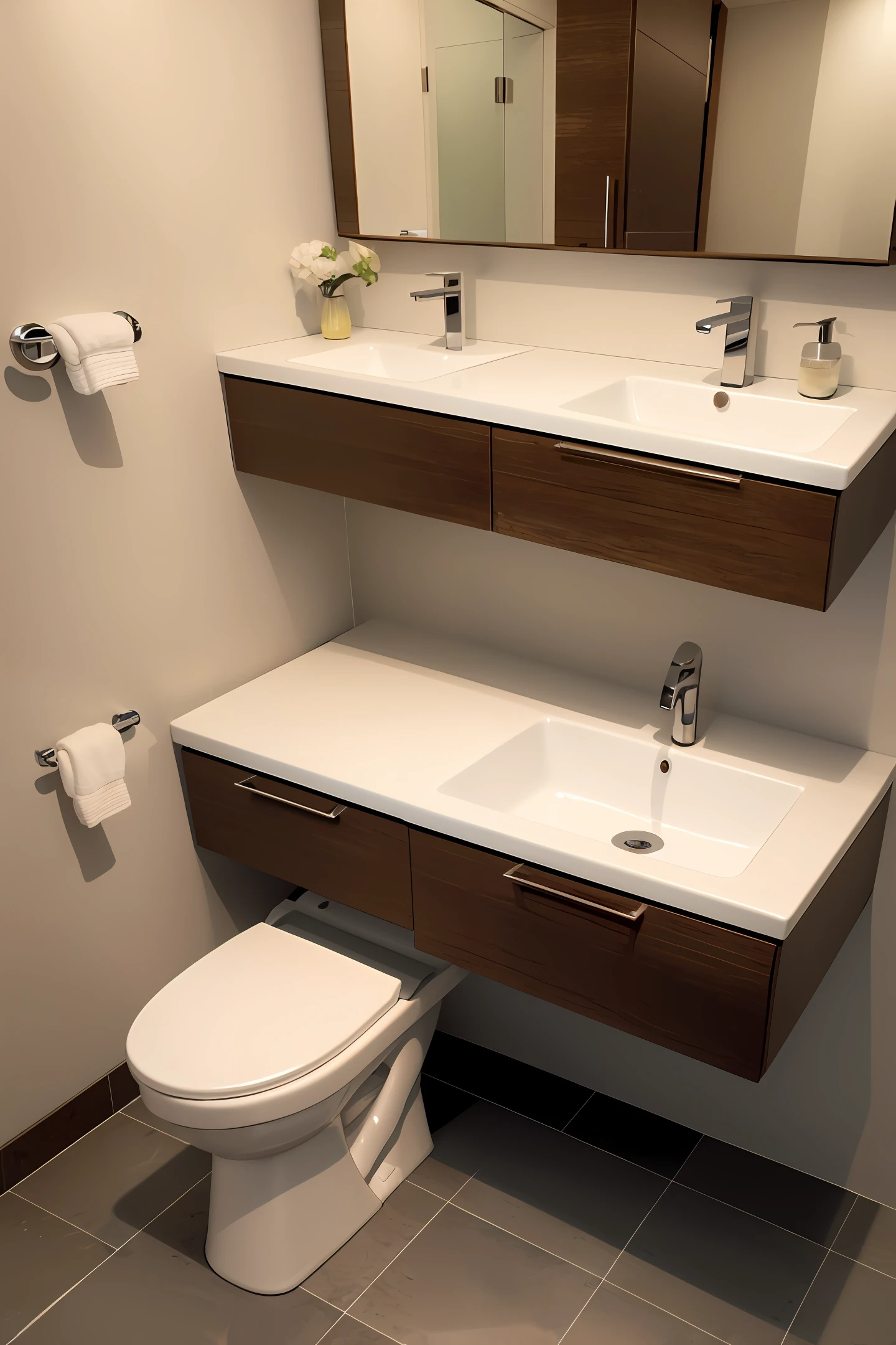 Sink of a luxury bathroom