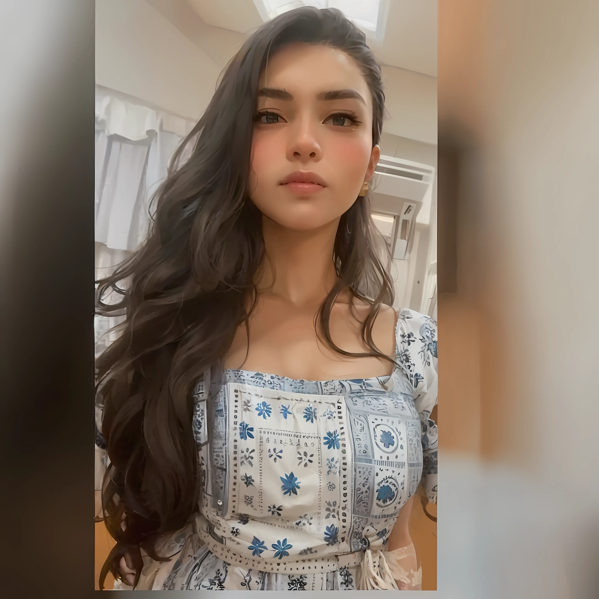a close up of a woman with long hair wearing a dress, 18 years old, leaked image, she is about 1 6 years old, 1 6 years old, very pretty face, ruan jia beautiful!, 19-year-old girl, serena malyon, leaked photo, leaked, zendaya, with long hair, 1 8 yo, 2 2 years old