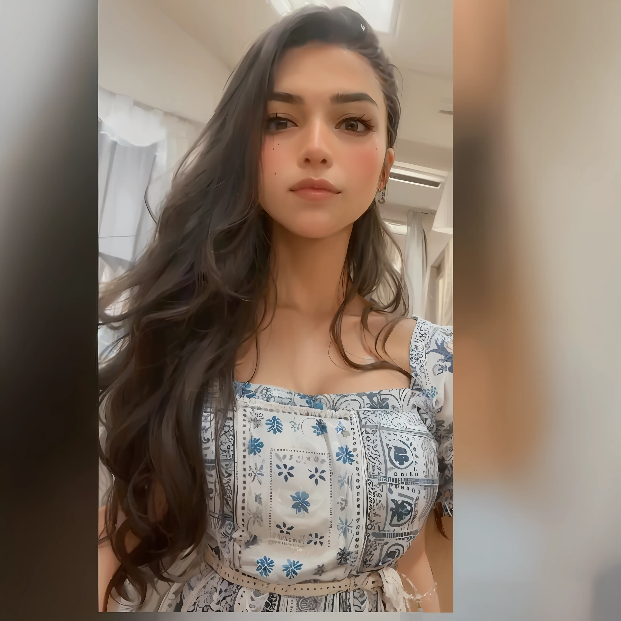 a close up of a woman with long hair wearing a dress, 18 years old, leaked image, she is about 1 6 , 1 6 years oldy pretty face, ruan jia beautiful!, 19-year-old girl, serena malyon, leaked photo, leaked, zendaya, with long hair, 1 8 yo, 2 2 years old